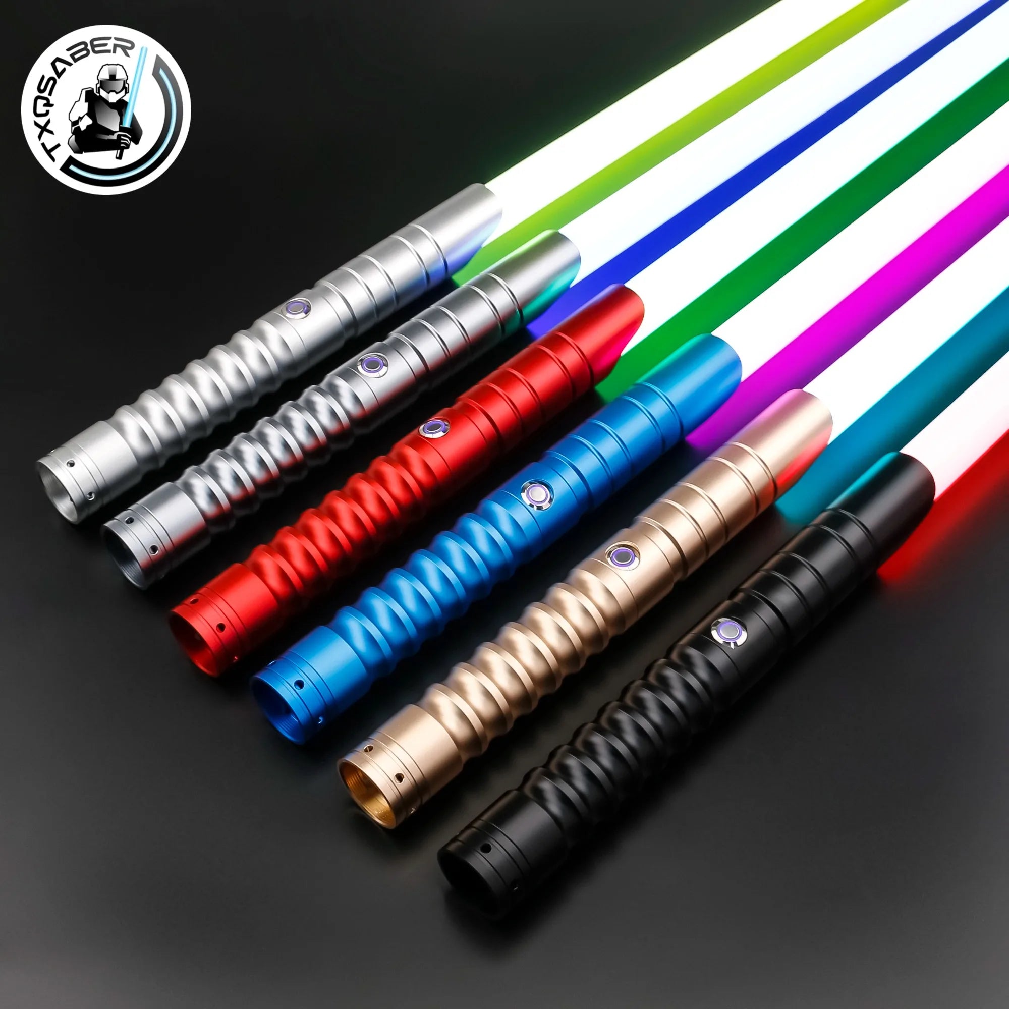 TXQ Fast shipping Lightsaber RGB Black Friday 12colors Combat Heavy Dueling Jedi Saber Sword Blaster Luminous Toy Laser Cosplay