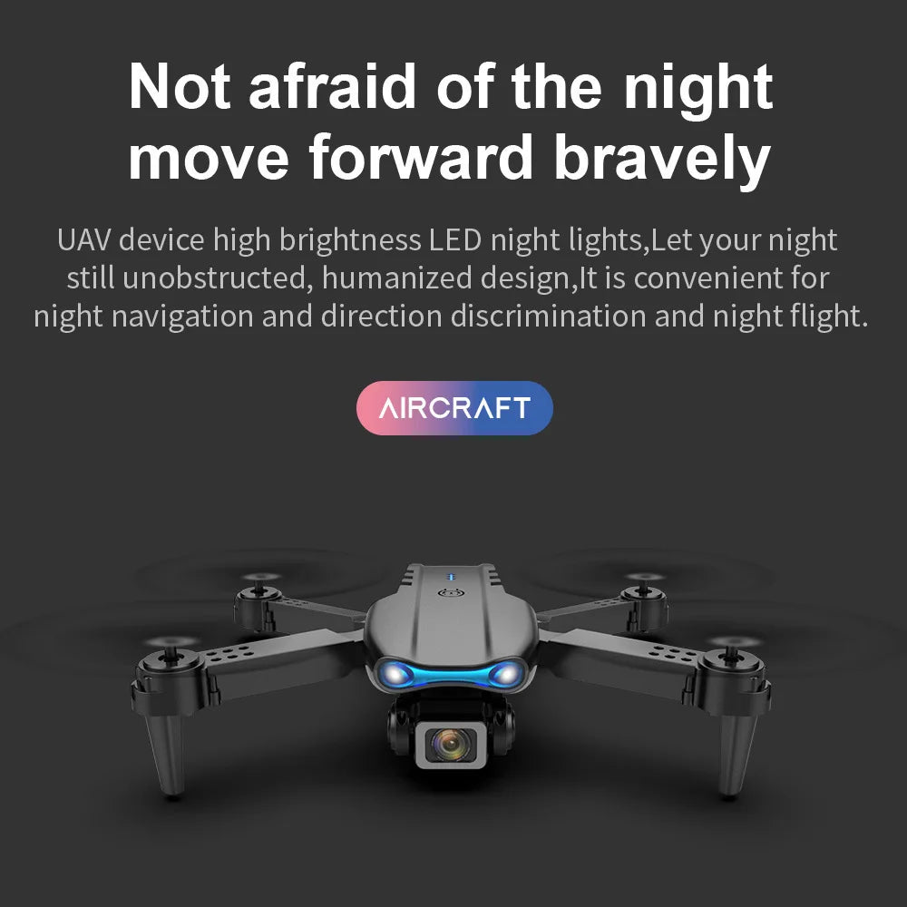 E99 Pro Drone Quadcopter with HD 6K Photography Four Axis RC Handle Altitude Fixation UAV Helicopter Toy for Aerial Photography