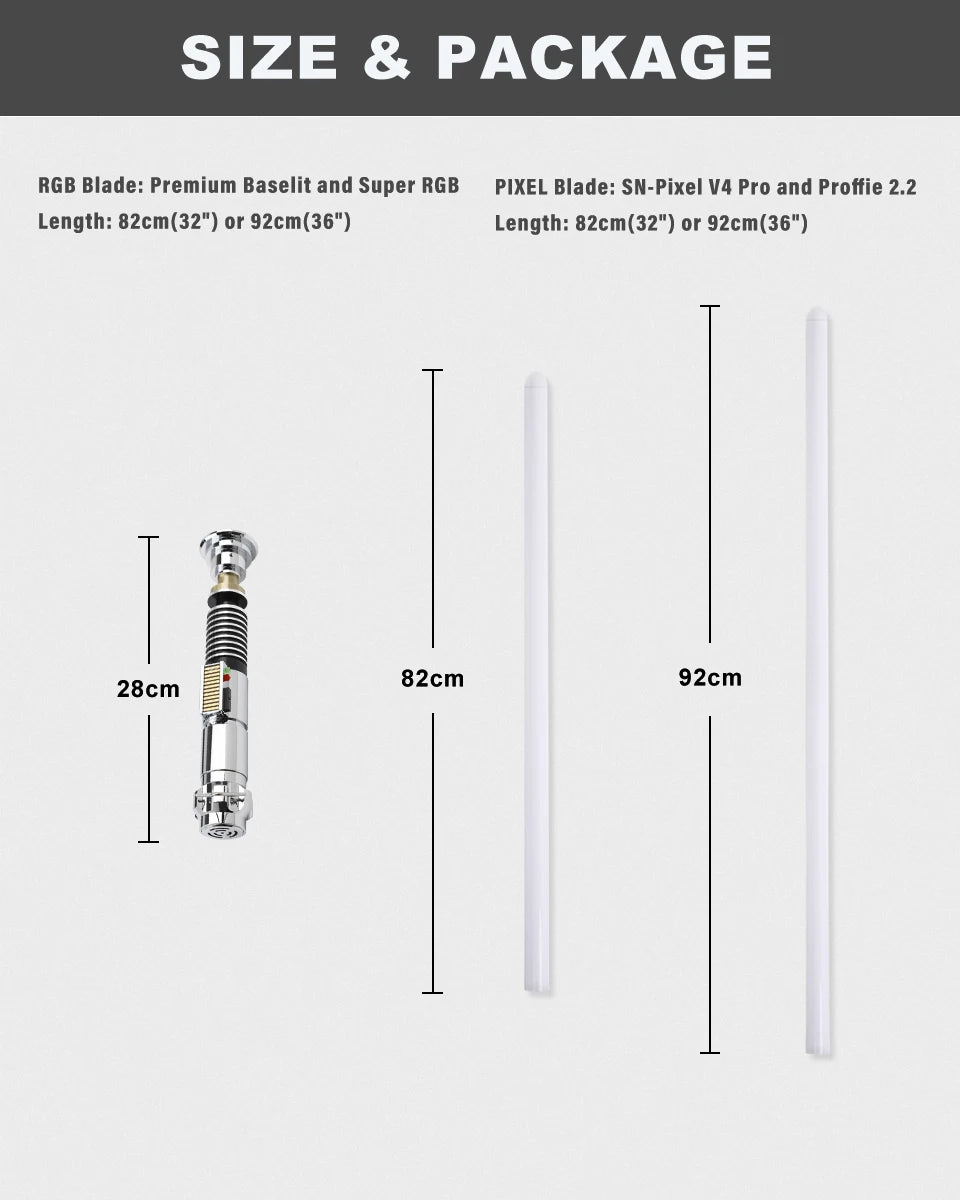 TXQ LUKE Skywalker 5-4 Stars Lasers Combat Lightsaber Proffie Smooth Swing Blaster Metal Toys Cosplay Gift Juguetes lightstick