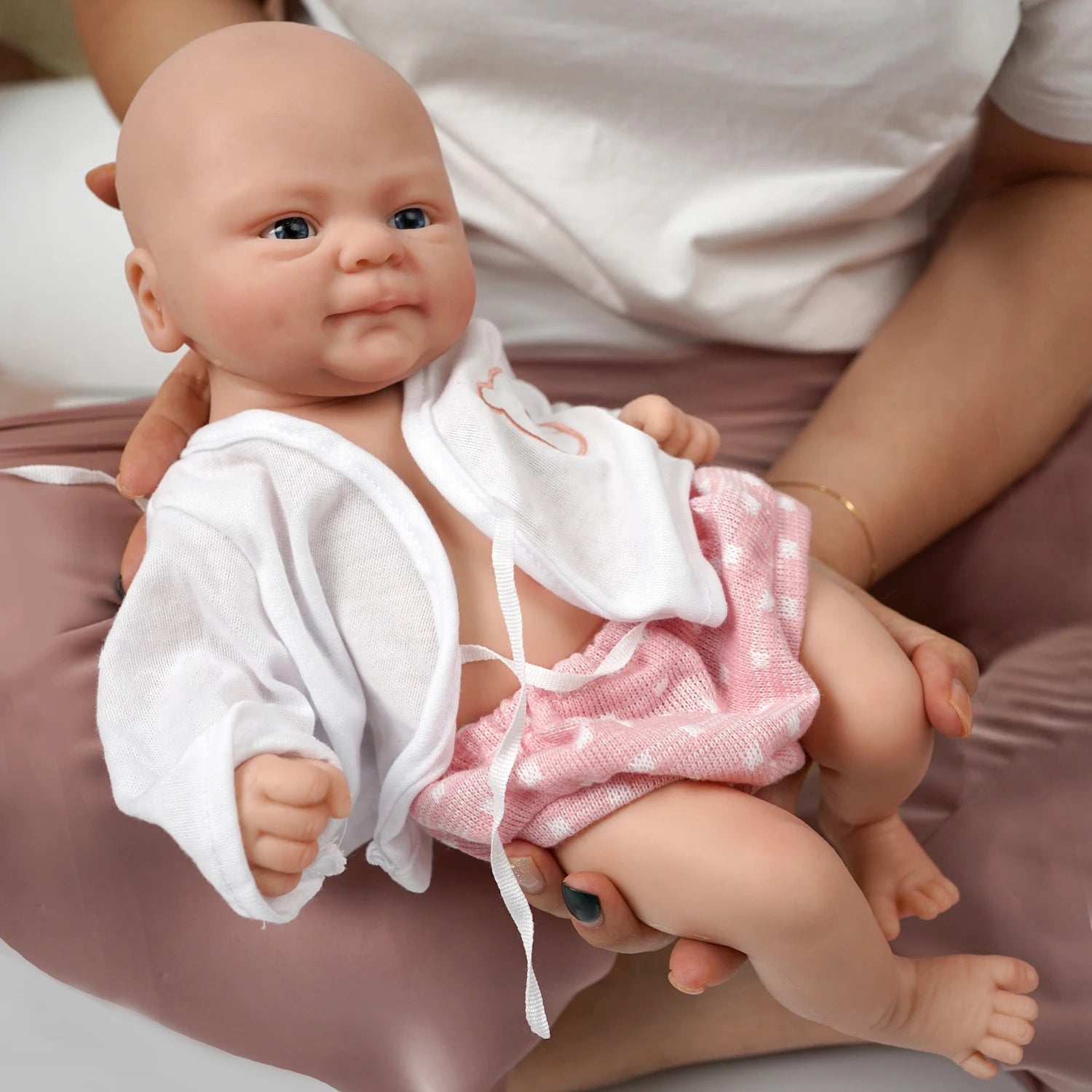 Miaio14" 36 Cm Reborn Baby Dolls Full Silicone Baby Dolls Boy Realistic Soft Silicone Newborn Baby Doll Real Full Body Silicone