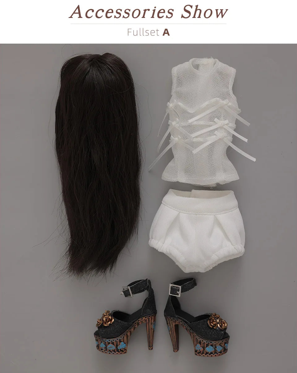 New Design Banksy Doll BJD 1/4 Special Resin Slim Body Tan Skin Color Doll White Suit Model Girl Toys Gift For Girls