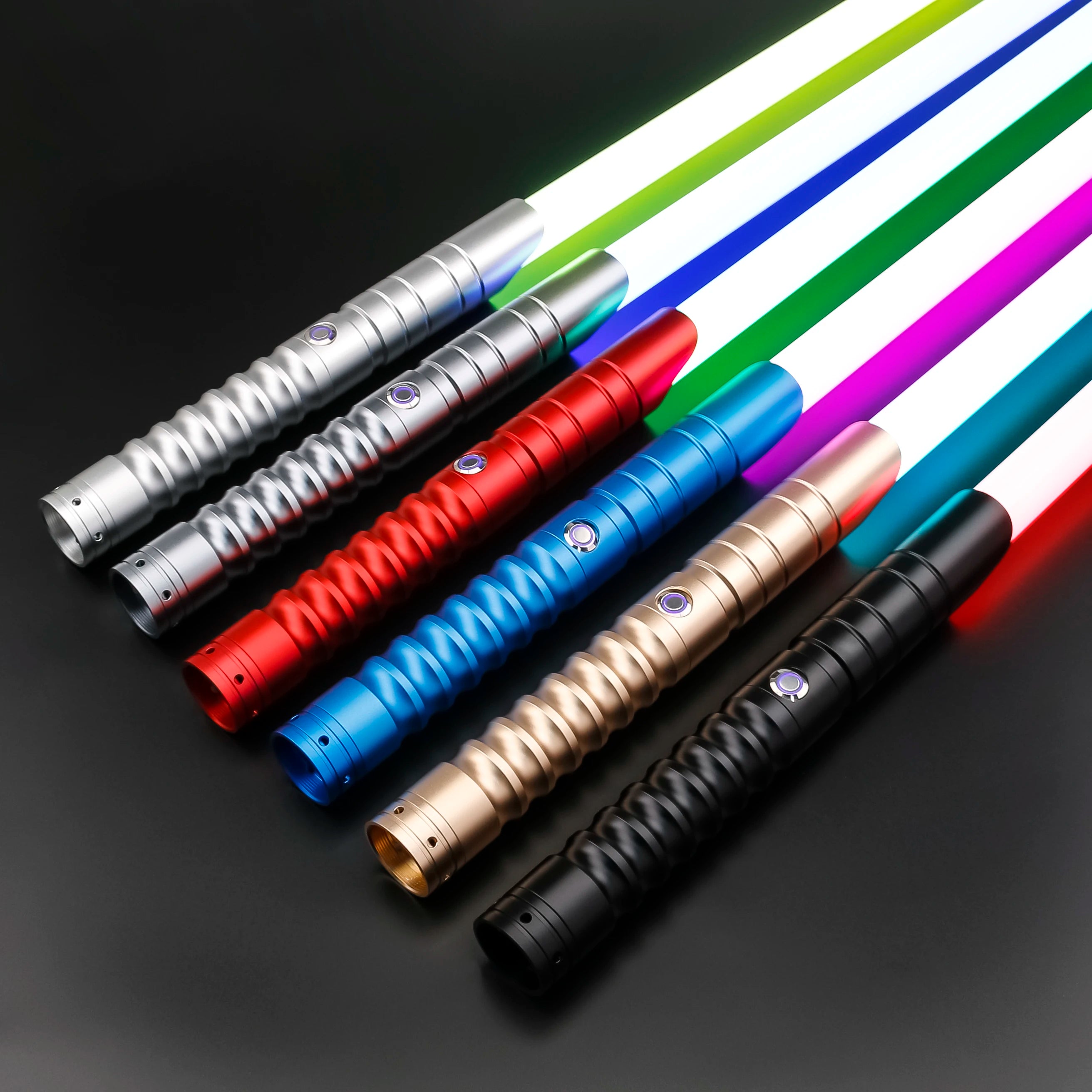 TXQSABER Heavy Dueling Smooth Swing RGB Lightsaber Metal Hilt Bluetooth Colors Change Blaster Jedi Laser Sword Cosplay Kids Toys