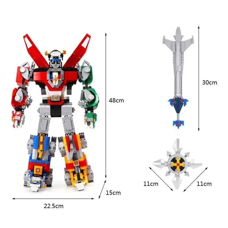 IN stock MOC Building blocks Ideas 5-in-1 Model Voltron Guardian Toys 21311 Display Gift for robot Birthday Christmas 2321Pcs