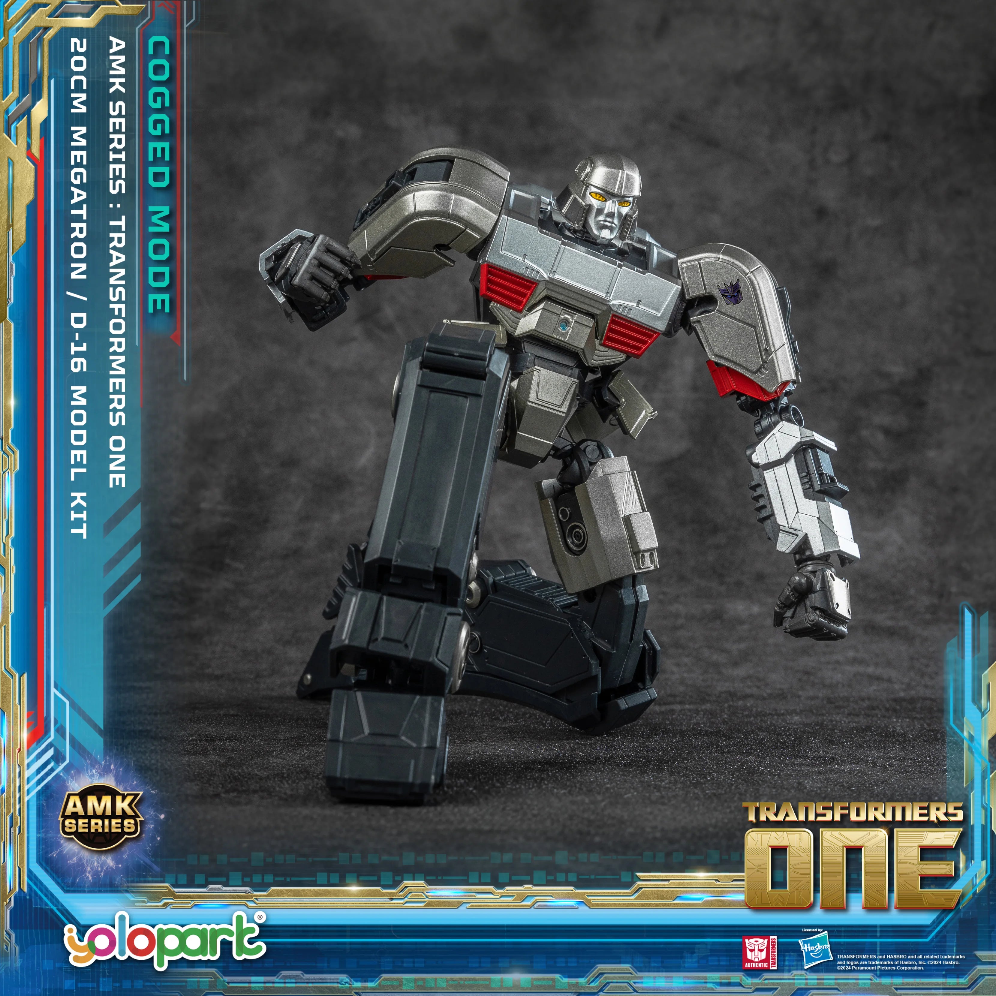 YOLOPARK Transformers One Toy Megatron Cogged Toy Mode,7.87 Inch Highly Articulated No Converting Model Kit