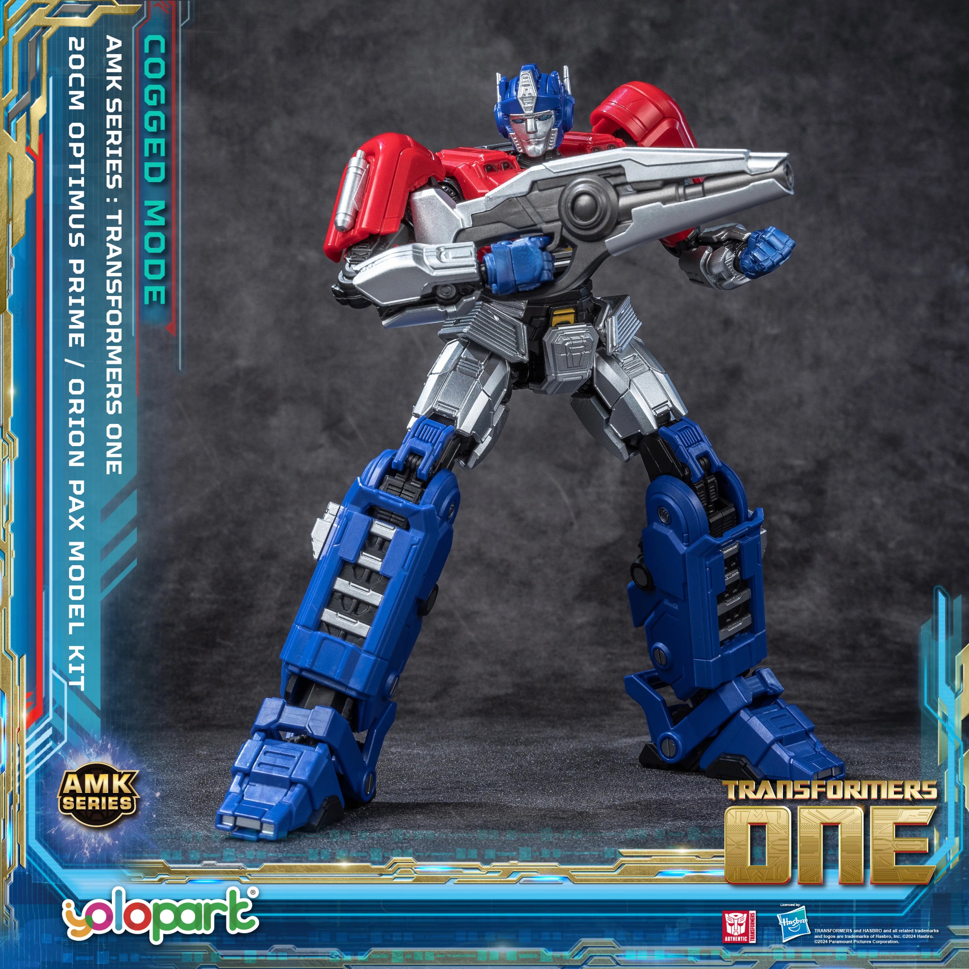 YOLOPARK Transformers Optimus Prime Cogged Mode,7.87 Inch Highly Articulated Transformers One Action Figures