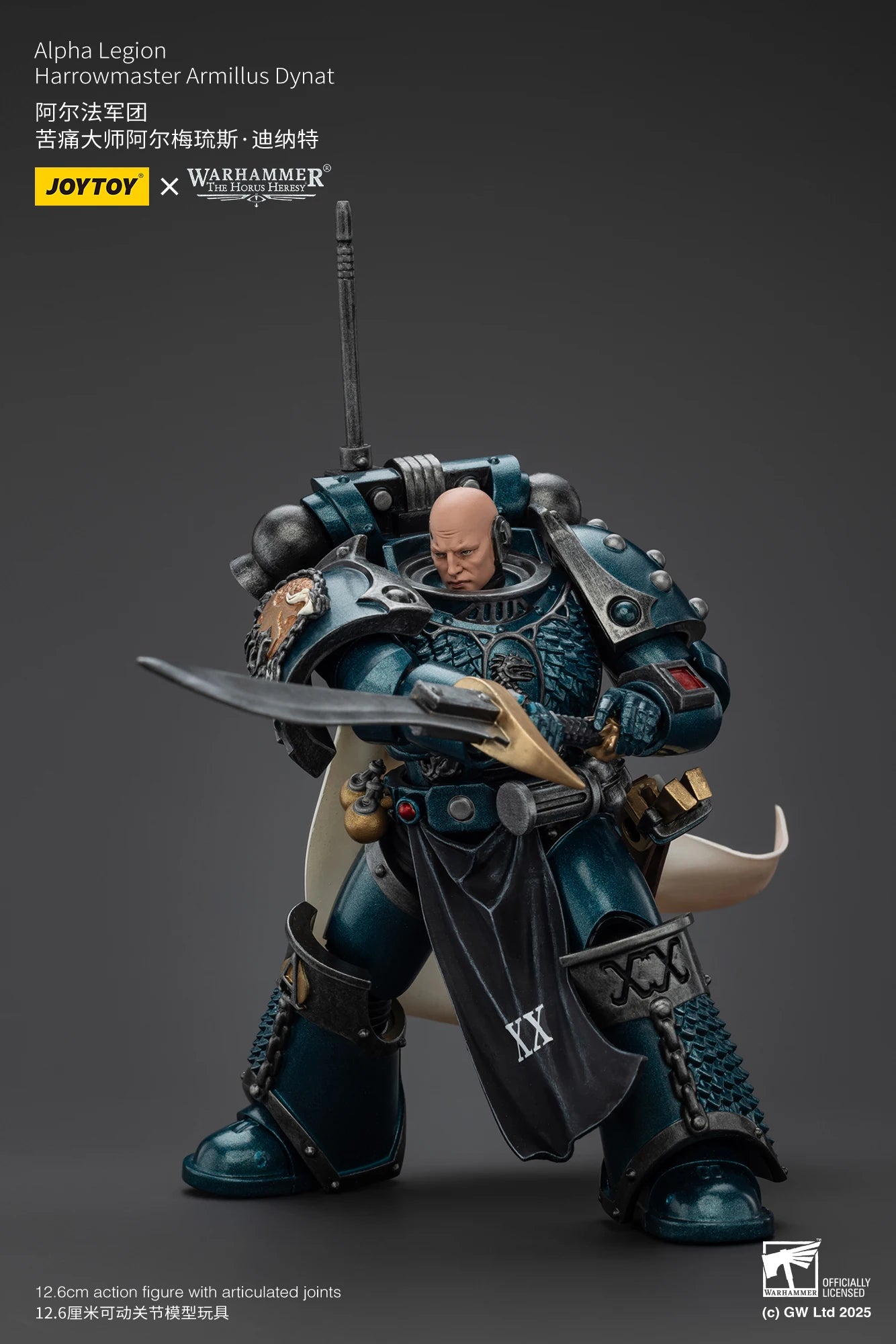 JOYTOY Warhammer 40K 1/18 Action Figure Alpha Legion Harrowmaster Armillus Dynat Anime figures Toys Collection