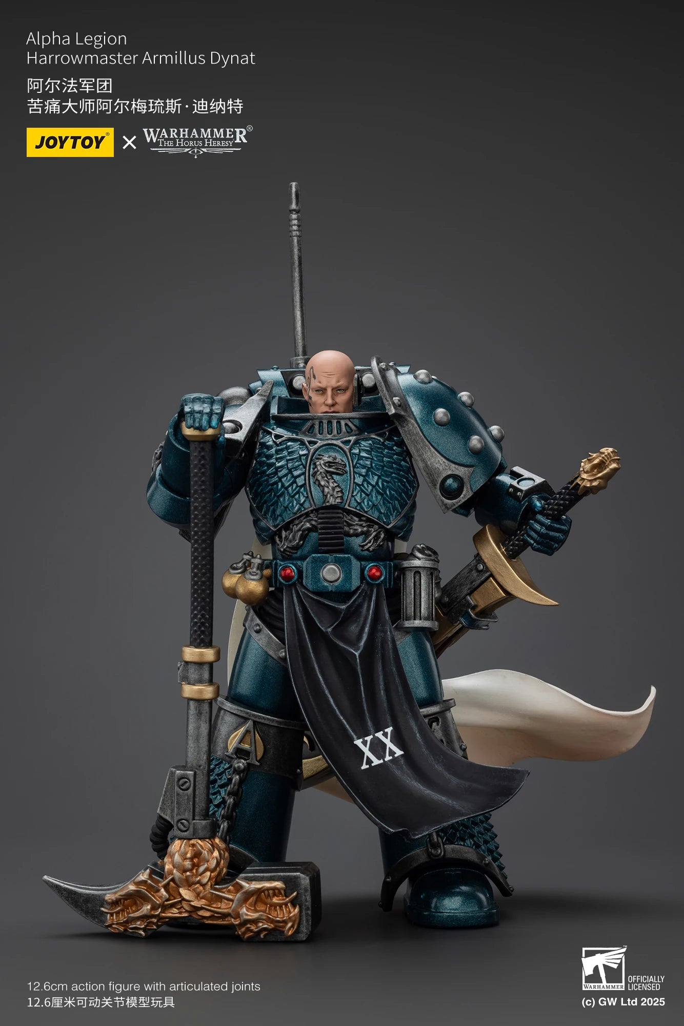 JOYTOY Warhammer 40K 1/18 Action Figure Alpha Legion Harrowmaster Armillus Dynat Anime figures Toys Collection