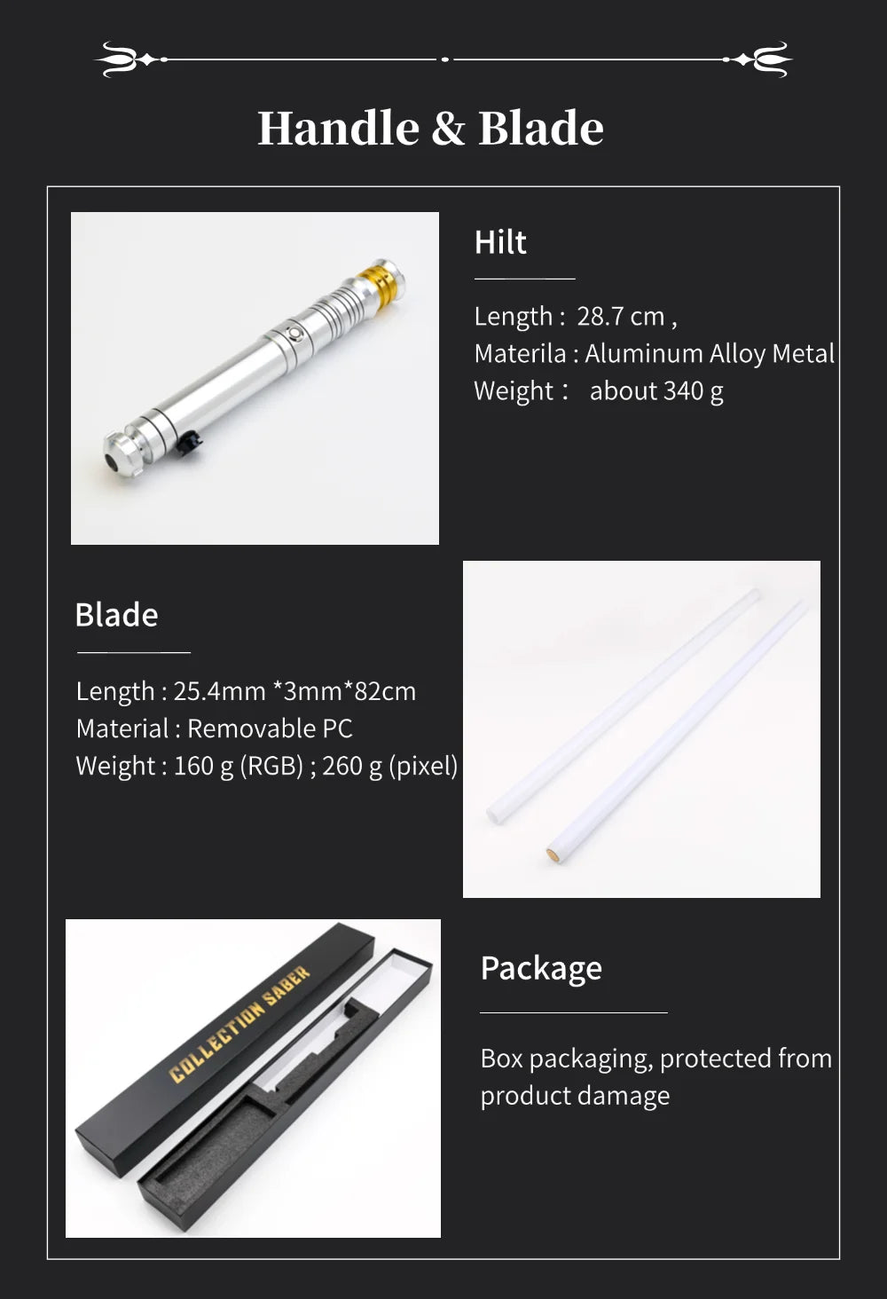 TXQSABER NeoPixel Lightsaber Gesture Control Jedi Metal Hilt 16 Soundfont 22 Light Effect Force Blaster Laser Sword Luminous Toy