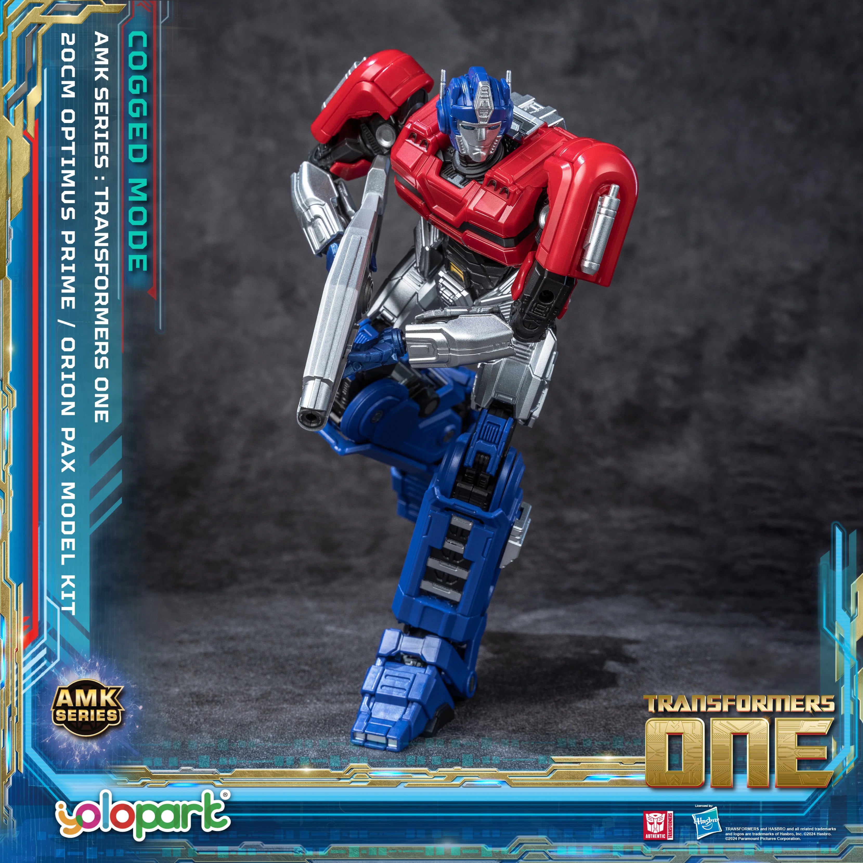 YOLOPARK Transformers Optimus Prime Cogged Mode,7.87 Inch Highly Articulated Transformers One Action Figures