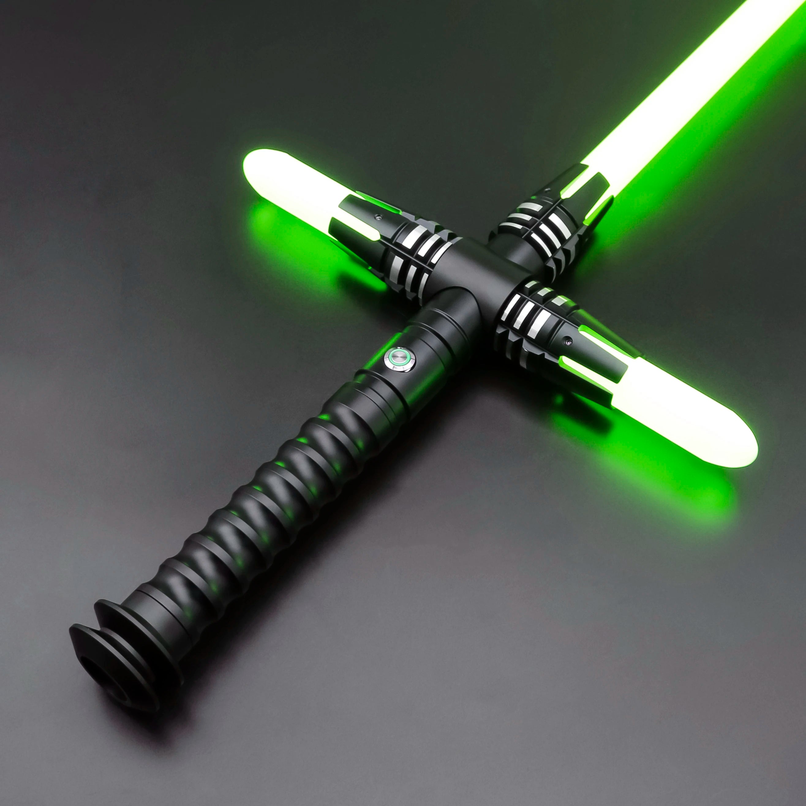 TXQSABER Lightsaber Crossguard Smooth Swing Force Dueling Blade With Metal Hilt Foc Blaster Pulse Dark Cosplay Laser Sword-C02