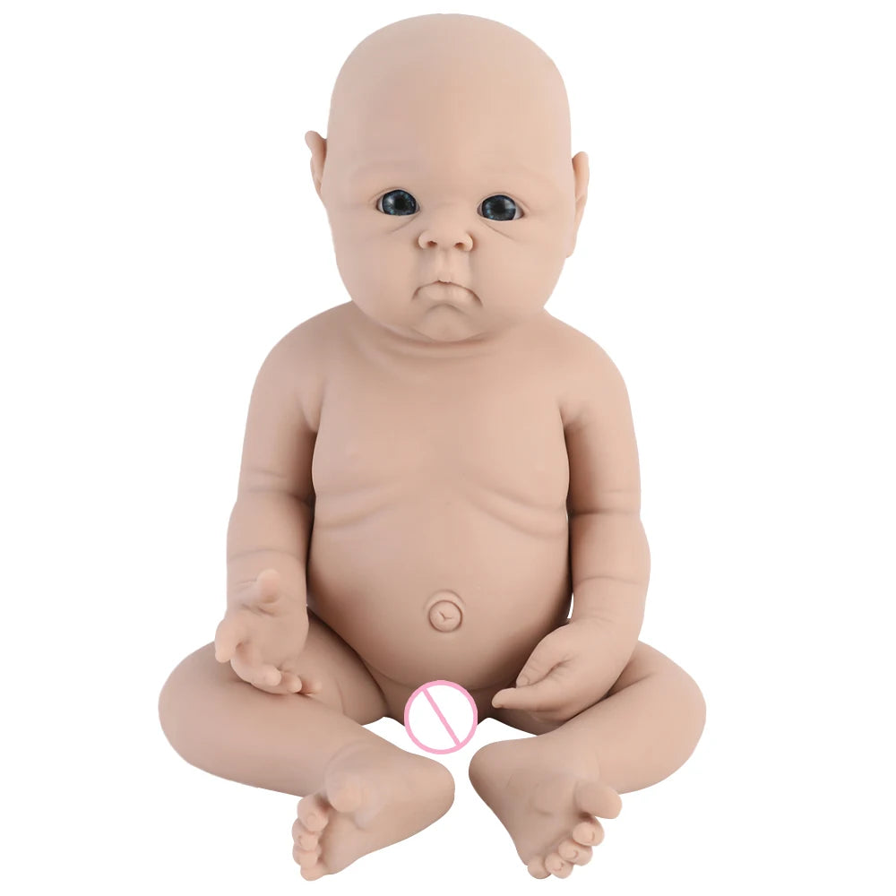 IVITA 100% Silicone Reborn Baby Doll Unpainted Realistic Baby Dolls Wholesale Lifelike Bebe Toys for Children Christmas Gift