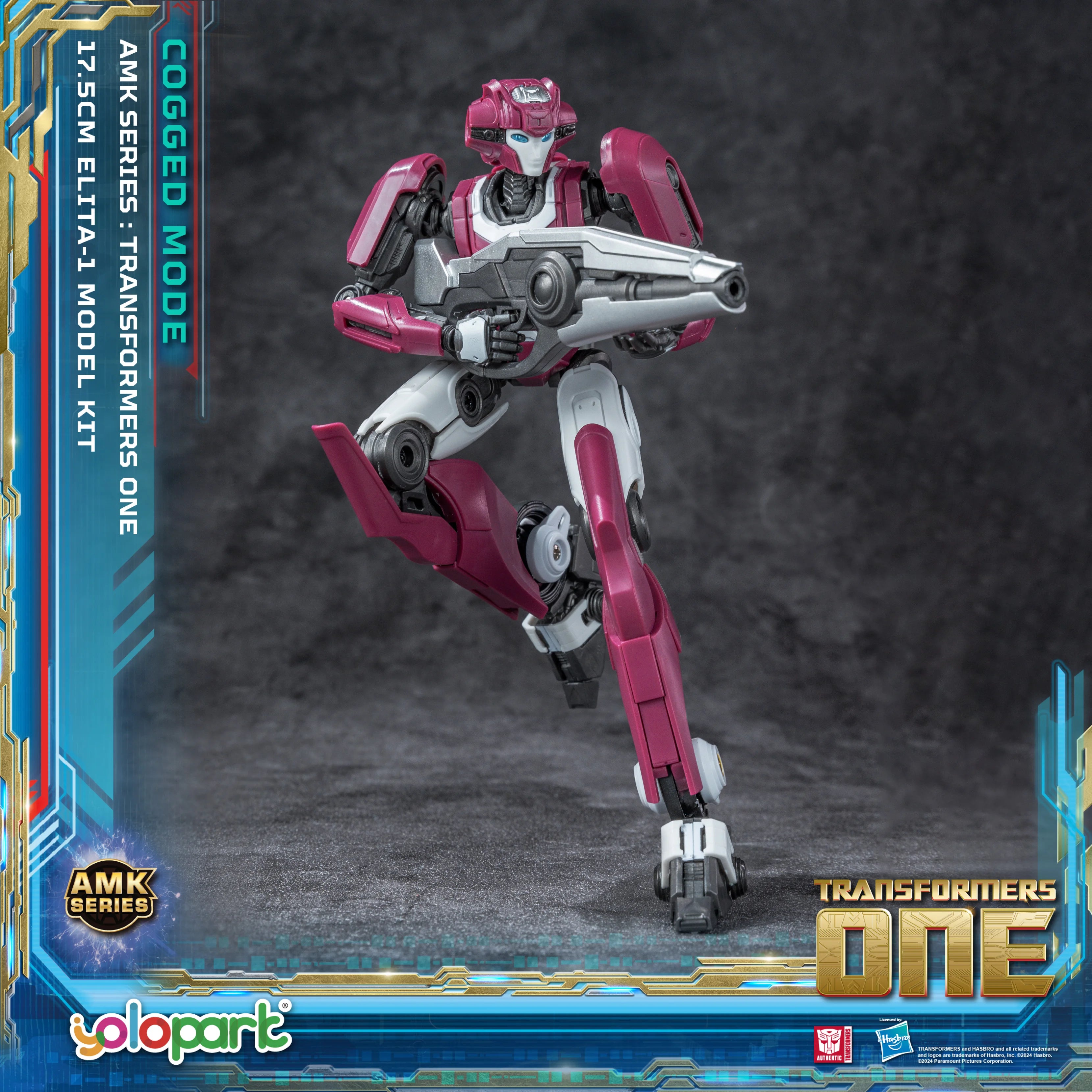 YOLOPARK Transformers One Elita-1 Cogged Mode Action Figure,6.89 Inch Highly Articulated No Converting Transformers Model Kit