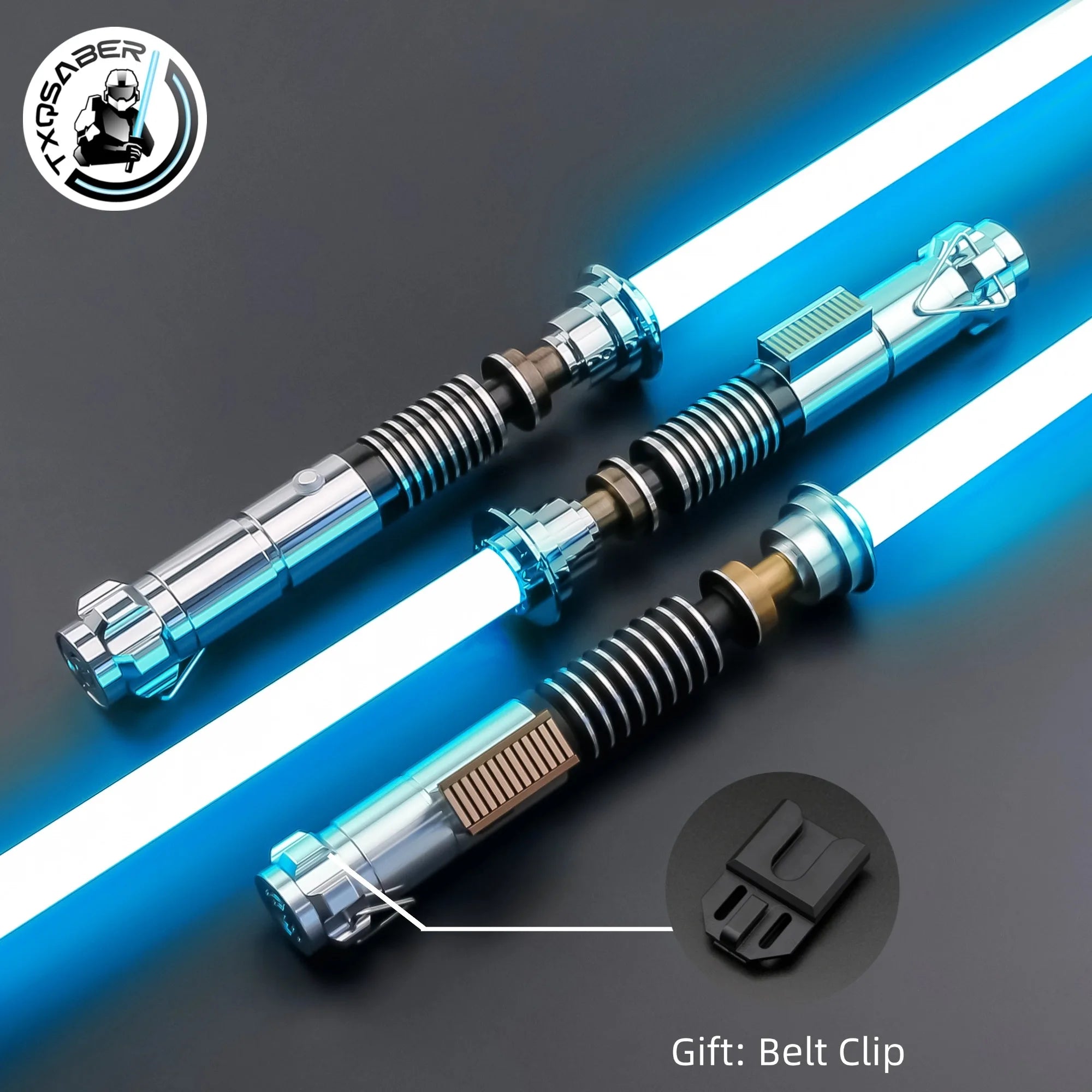 TXQ LUKE Skywalker 5-4 Stars Lasers Combat Lightsaber Proffie Smooth Swing Blaster Metal Toys Cosplay Gift Juguetes lightstick