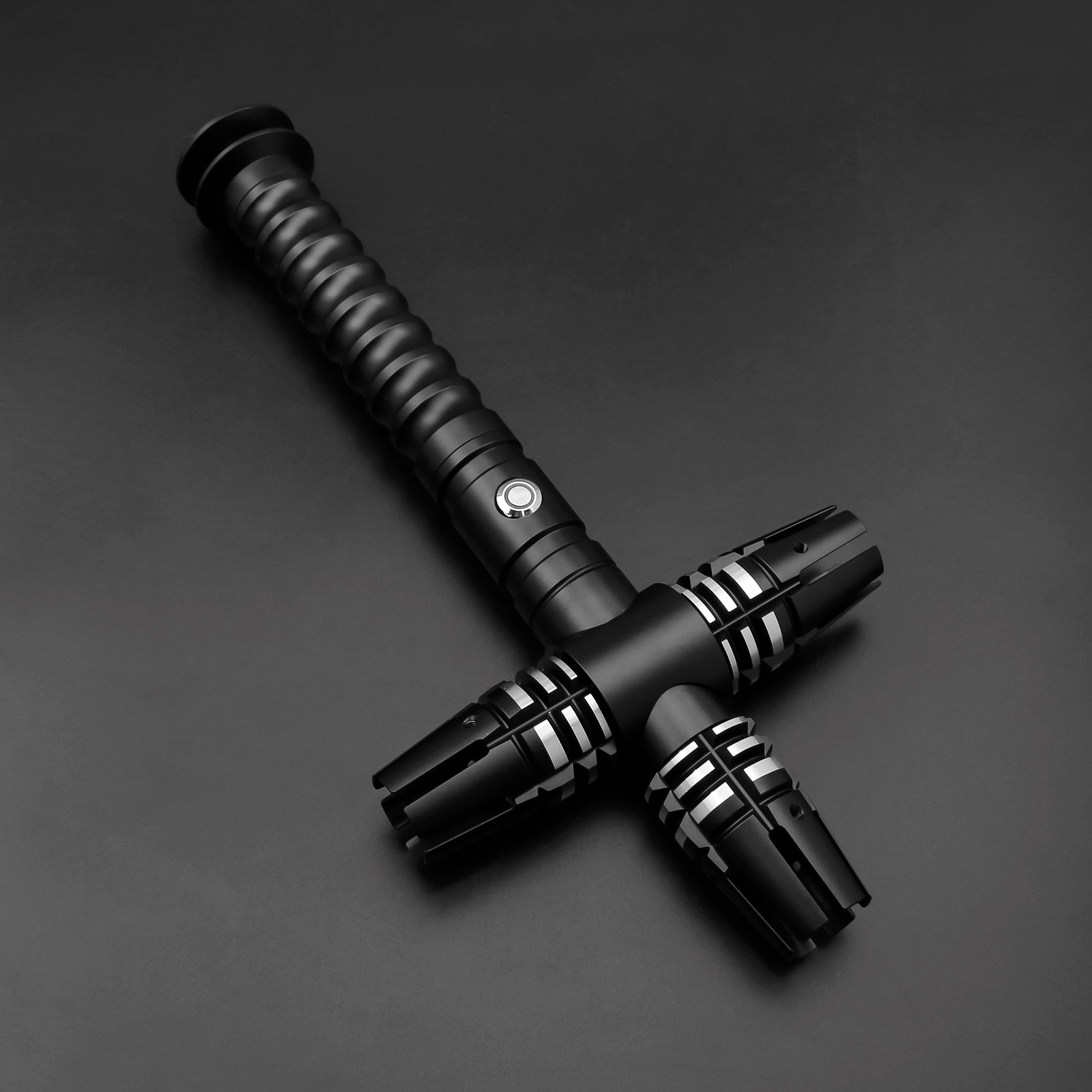TXQSABER Lightsaber Crossguard Smooth Swing Force Dueling Blade With Metal Hilt Foc Blaster Pulse Dark Cosplay Laser Sword-C02