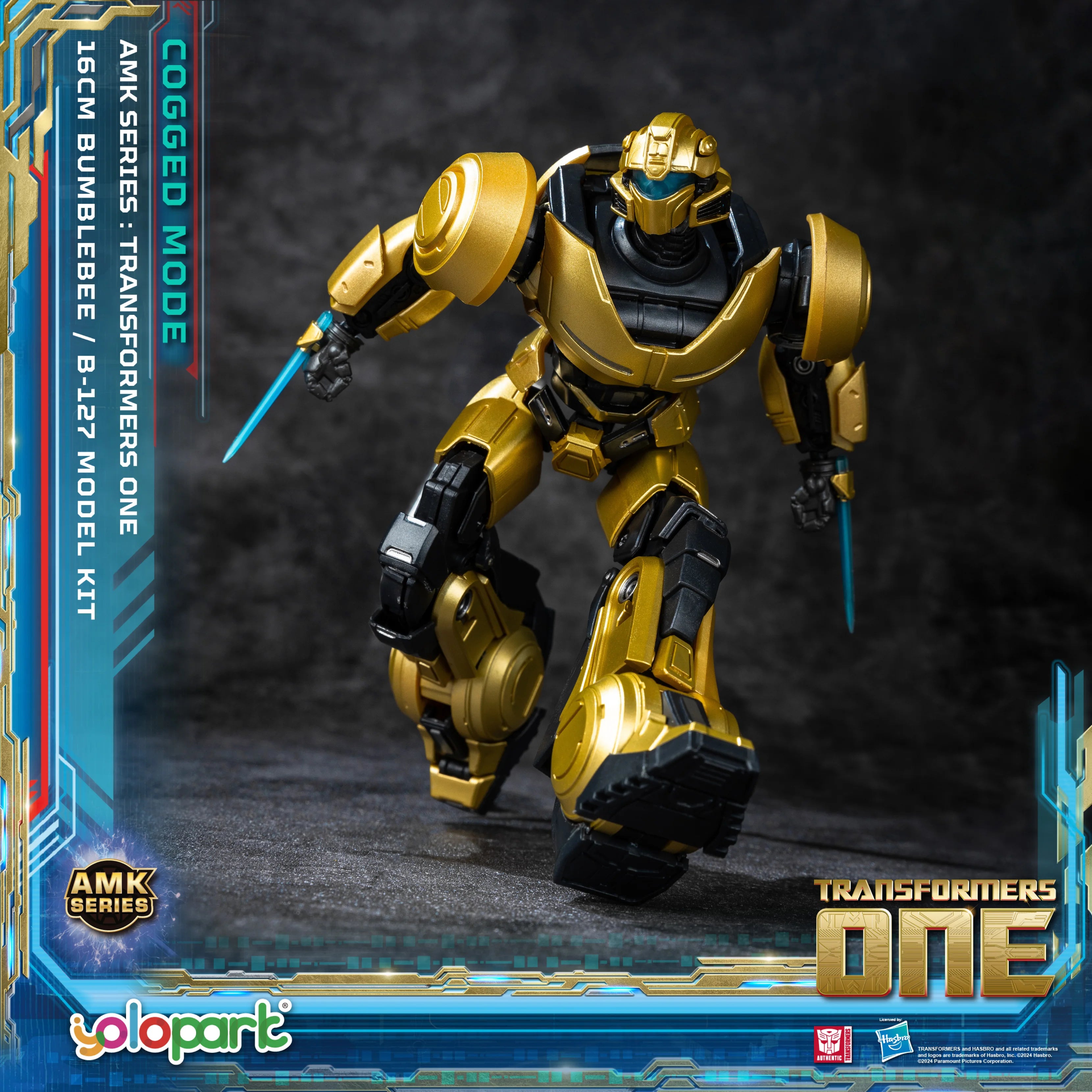 YOLOPARK Bumblebee Transformers Toy Cogged Mode,6.3 Inch Highly Articulated Transformers One Action Figures