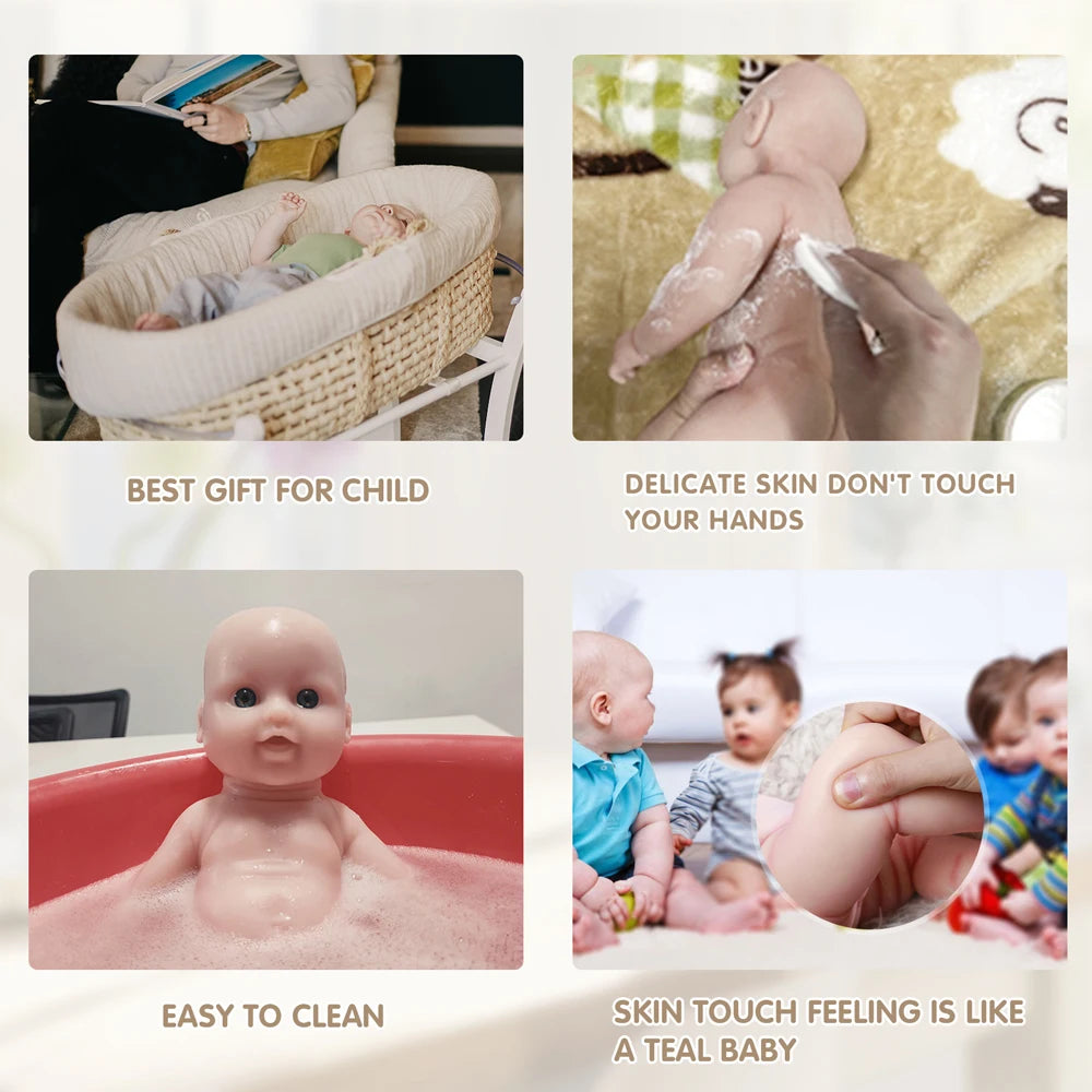 COSDOLL Baby Doll 18 inch 2.55kg Soft Silicone Reborn Dolls Kids Toy Unfinished Newborn Girl Birthday Gifts DIY Children Toys