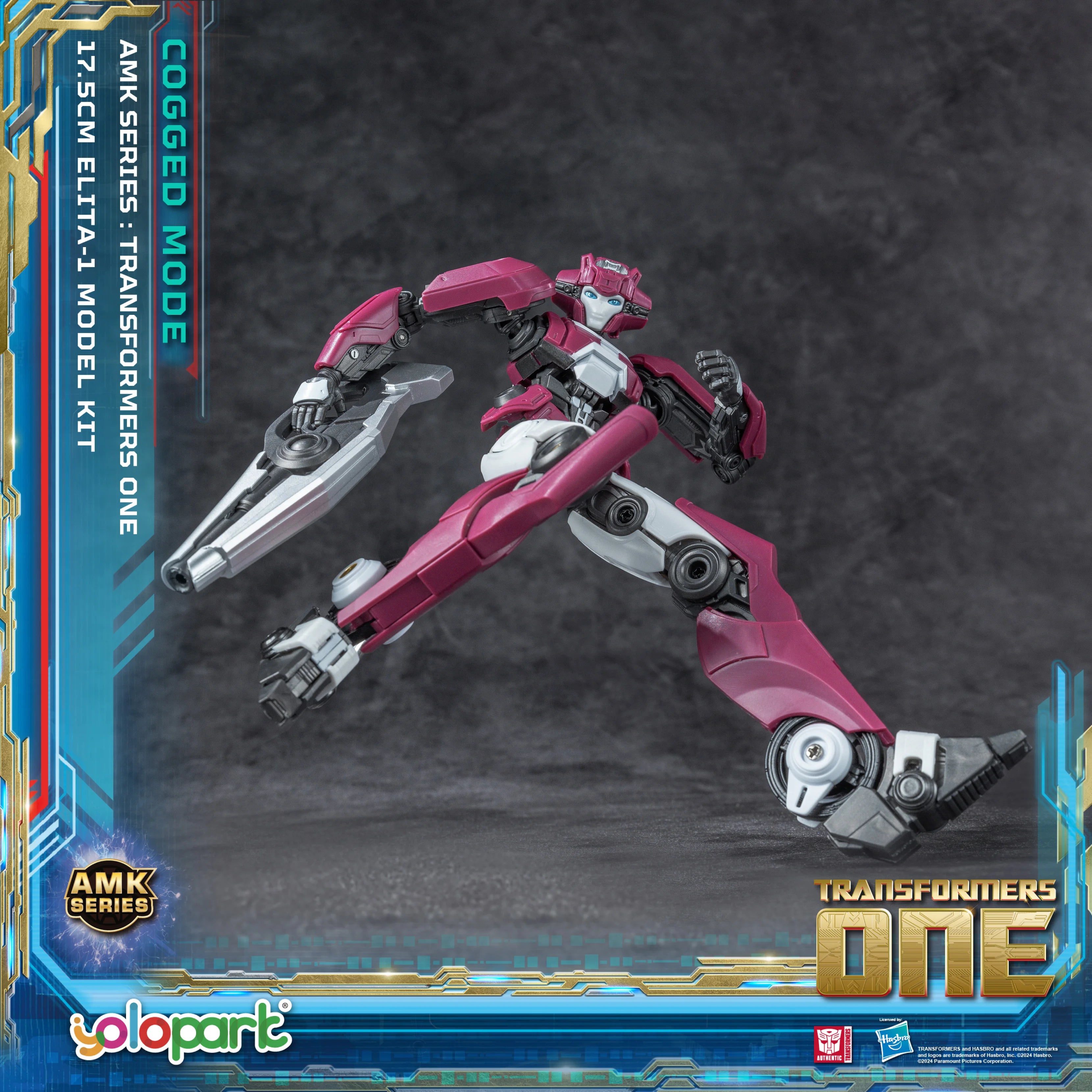 YOLOPARK Transformers One Elita-1 Cogged Mode Action Figure,6.89 Inch Highly Articulated No Converting Transformers Model Kit