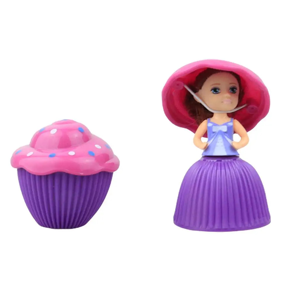 12PCS/Set Mini Beautiful Cake Dolls Toys Surprise Cupcake Princess Dolls Toys Game Funny Game Gifts For Children Skirt Can Flip