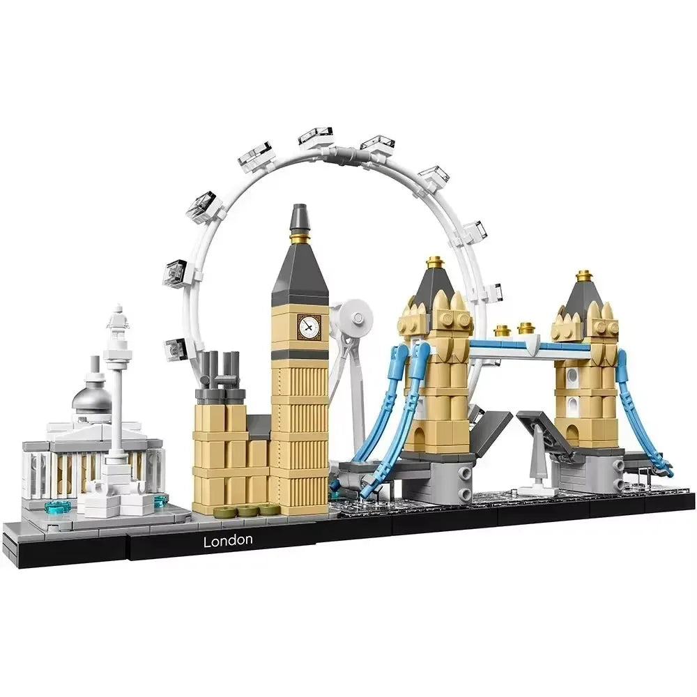 Creative stree View London Sydney Chicago Building Blocks Classic City Model Toys Gift 21033 21032 21034 21038 21047