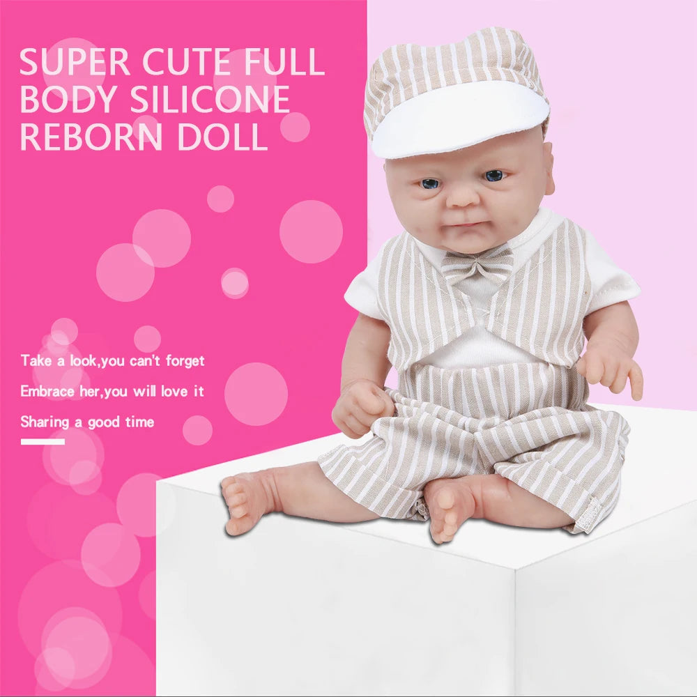 IVITA WB1512 14" 100% Full Body Silicone Reborn Doll coco Soft Dolls Realistic Boy Baby DIY Blank Children Lifelike Bebe Toys