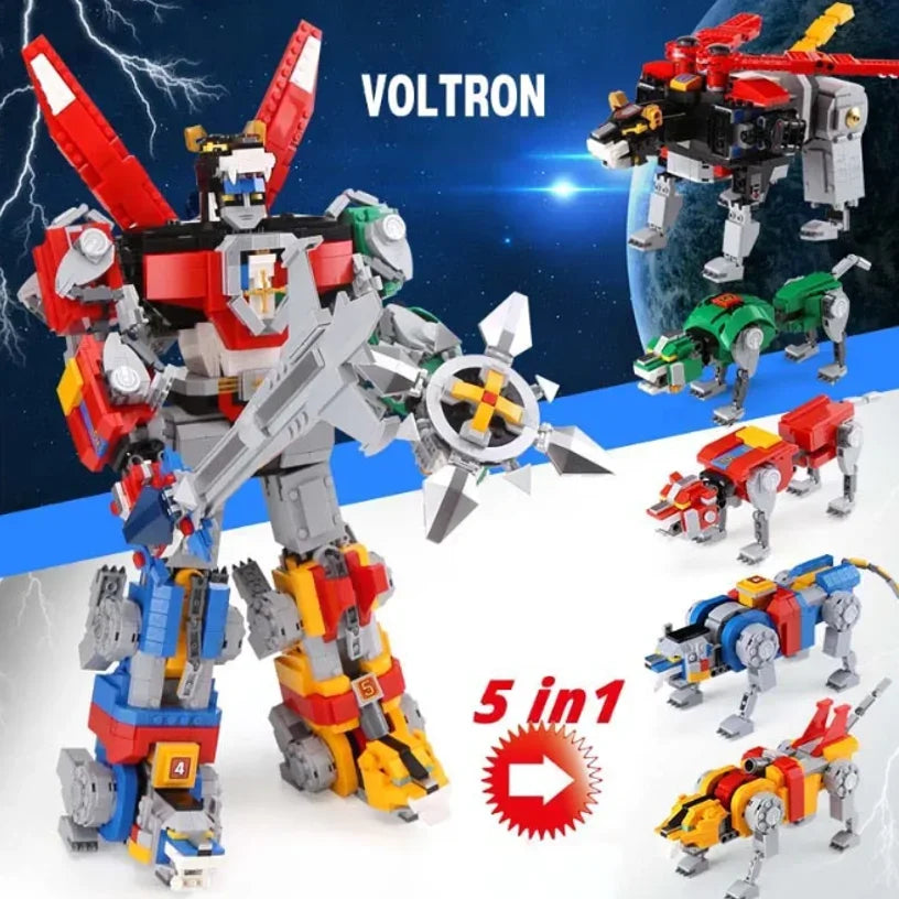 IN stock MOC Building blocks Ideas 5-in-1 Model Voltron Guardian Toys 21311 Display Gift for robot Birthday Christmas 2321Pcs