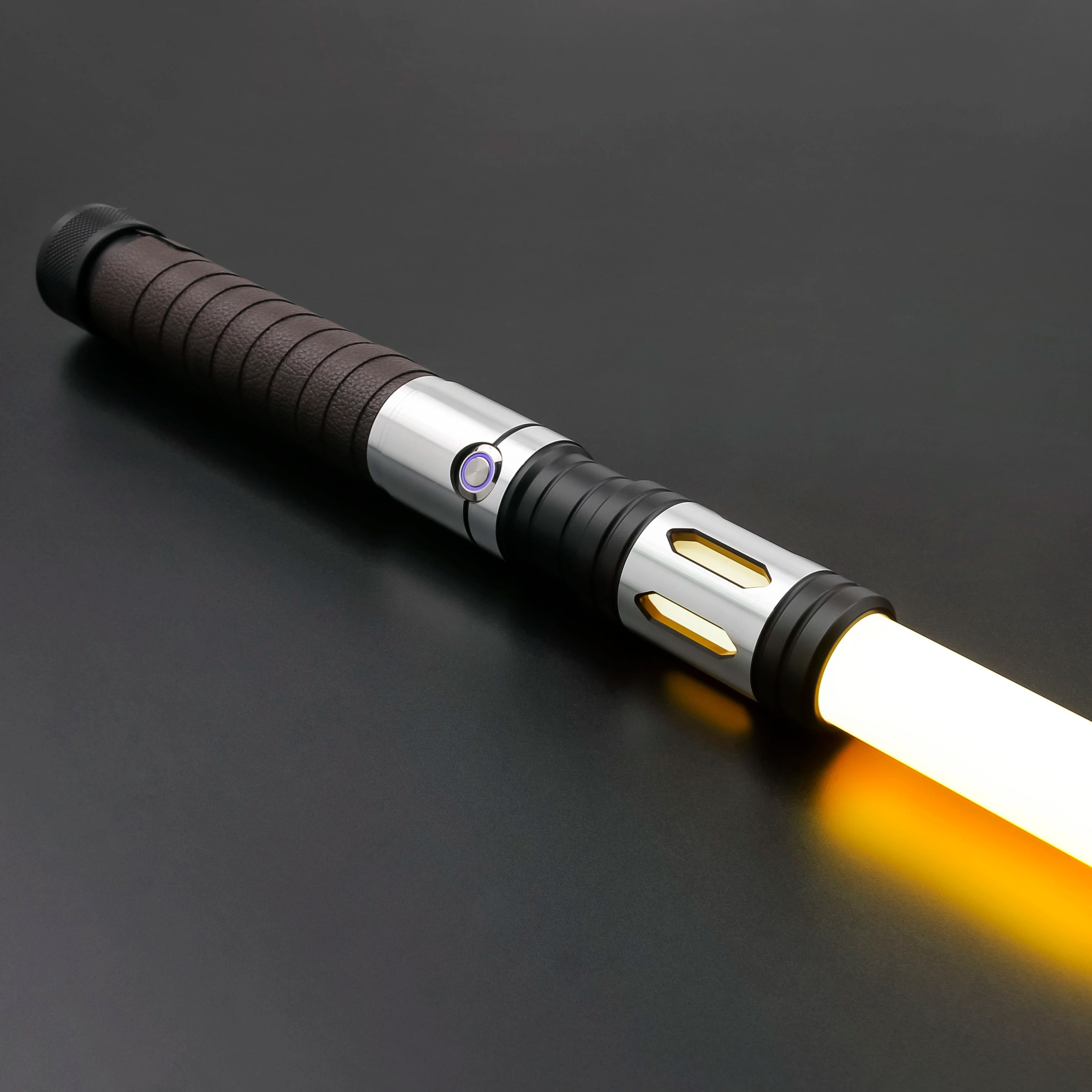TXQSABER Neo Pixel Lightsaber SNV4 Smooth Swing Heavy Dueling Metal Hilt Laser Sword Blaster Force Mandalorian Cosplay Toys