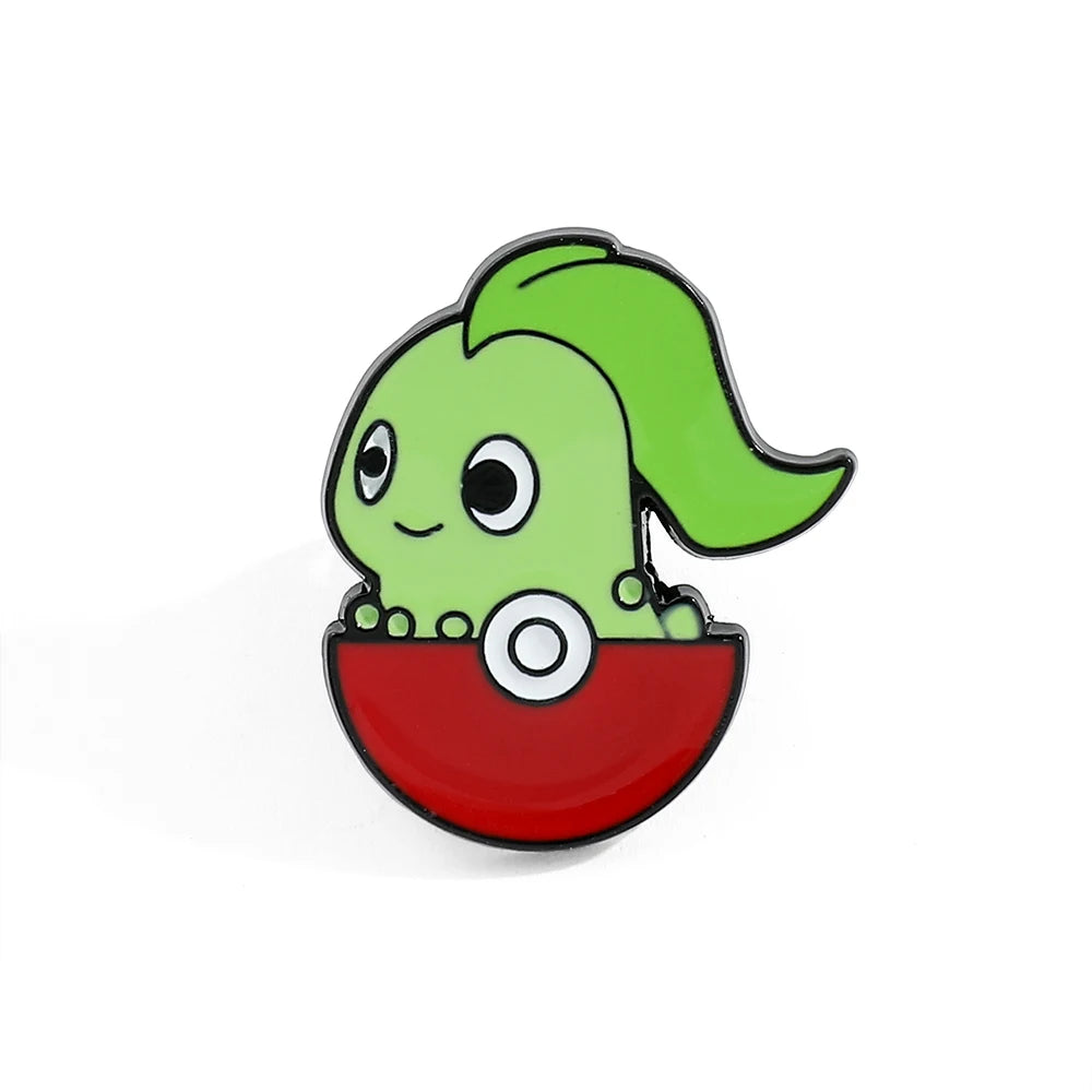 Anime Pokemon Enamel Pin Kawaii Poke Ball Pikachu Squirtle Charmander Metal Badge Brooch Jacket Jeans Lapel Pin Toys Accessories