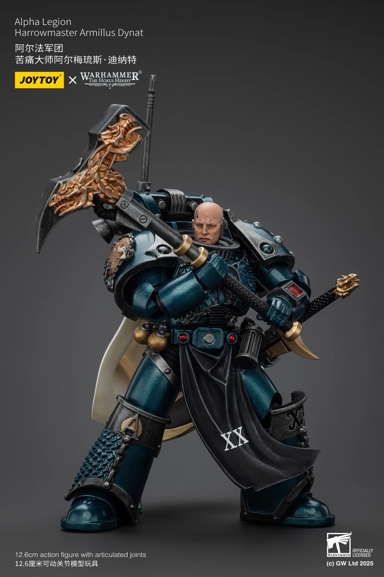 JOYTOY Warhammer 40K 1/18 Action Figure Alpha Legion Harrowmaster Armillus Dynat Anime figures Toys Collection
