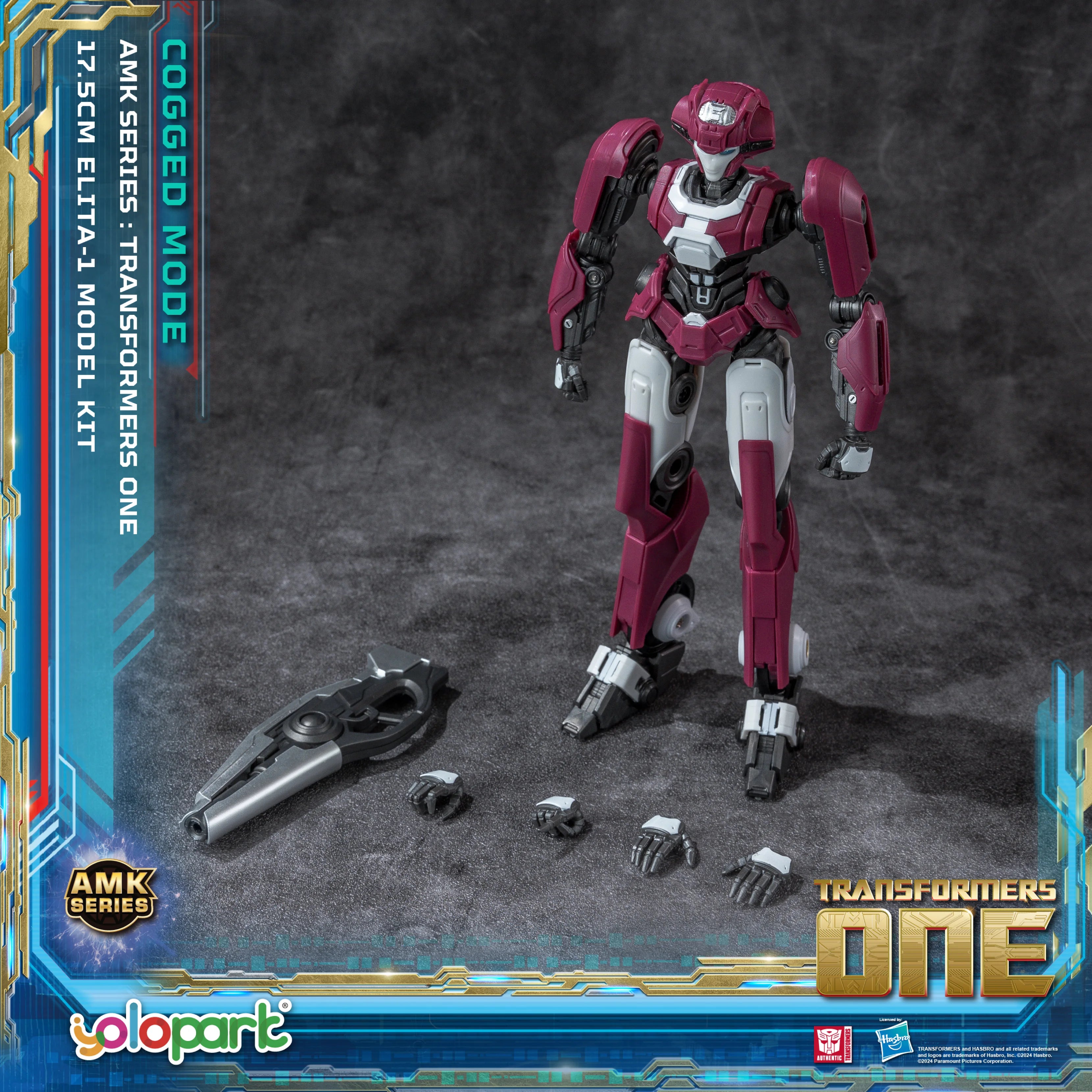 YOLOPARK Transformers One Elita-1 Cogged Mode Action Figure,6.89 Inch Highly Articulated No Converting Transformers Model Kit