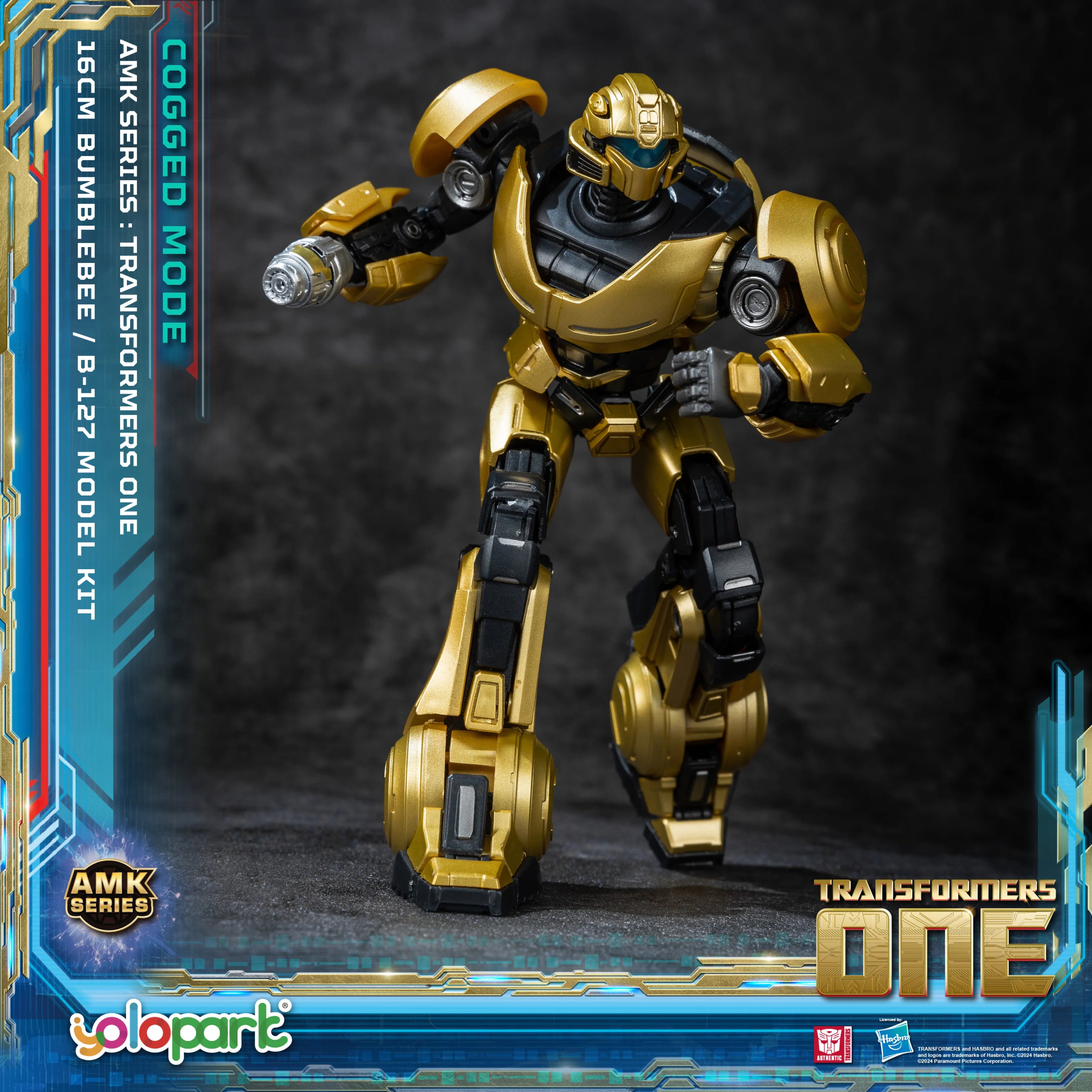 YOLOPARK Bumblebee Transformers Toy Cogged Mode,6.3 Inch Highly Articulated Transformers One Action Figures