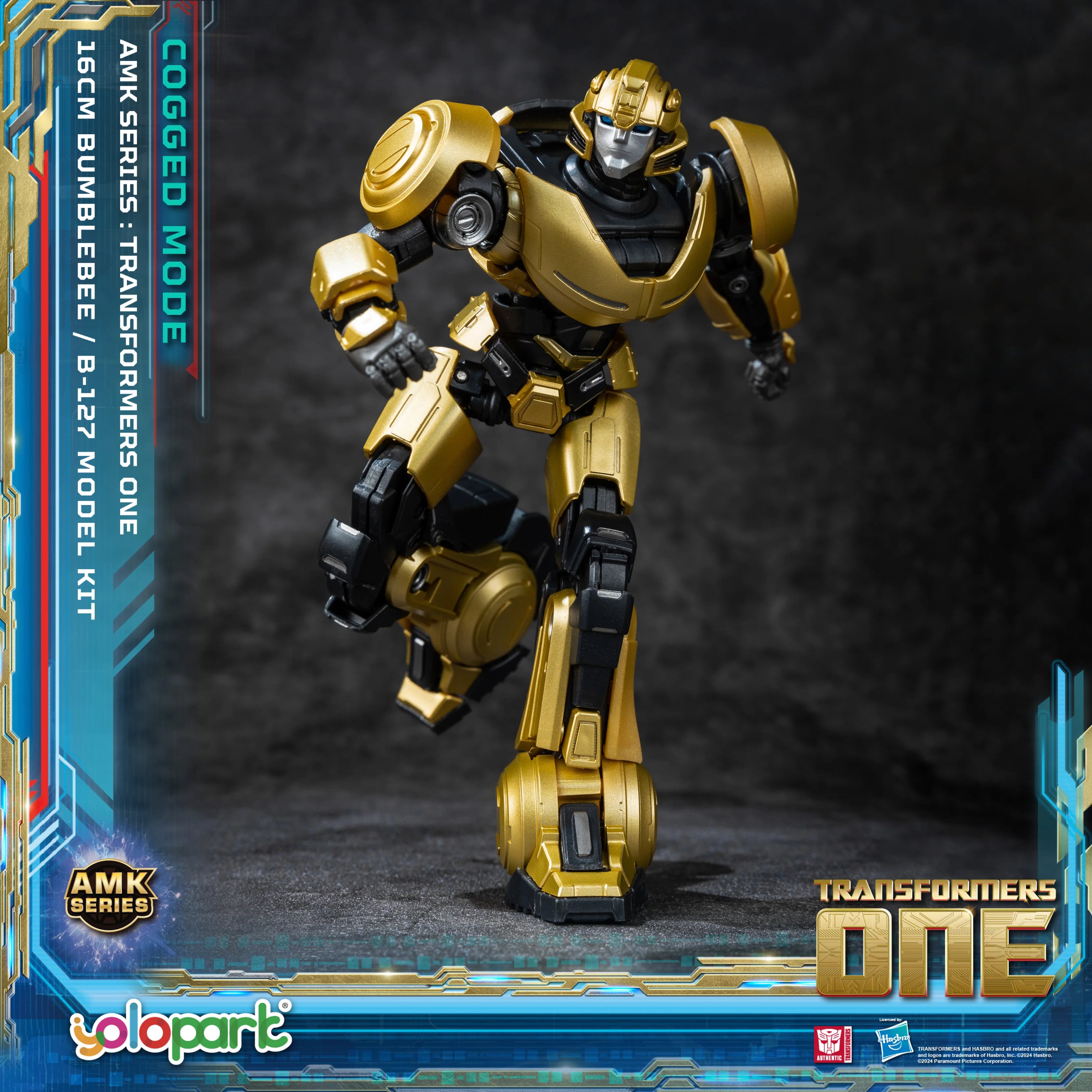 YOLOPARK Bumblebee Transformers Toy Cogged Mode,6.3 Inch Highly Articulated Transformers One Action Figures