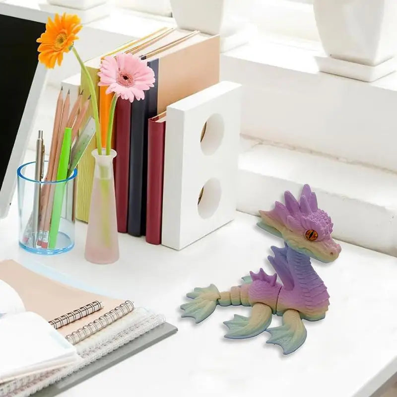 3d Printed Dragon Fidget Dragon Fidget Toy Mythical Pieces Articulated Dragon Toy For Birthday Home Decoration Executive Desk