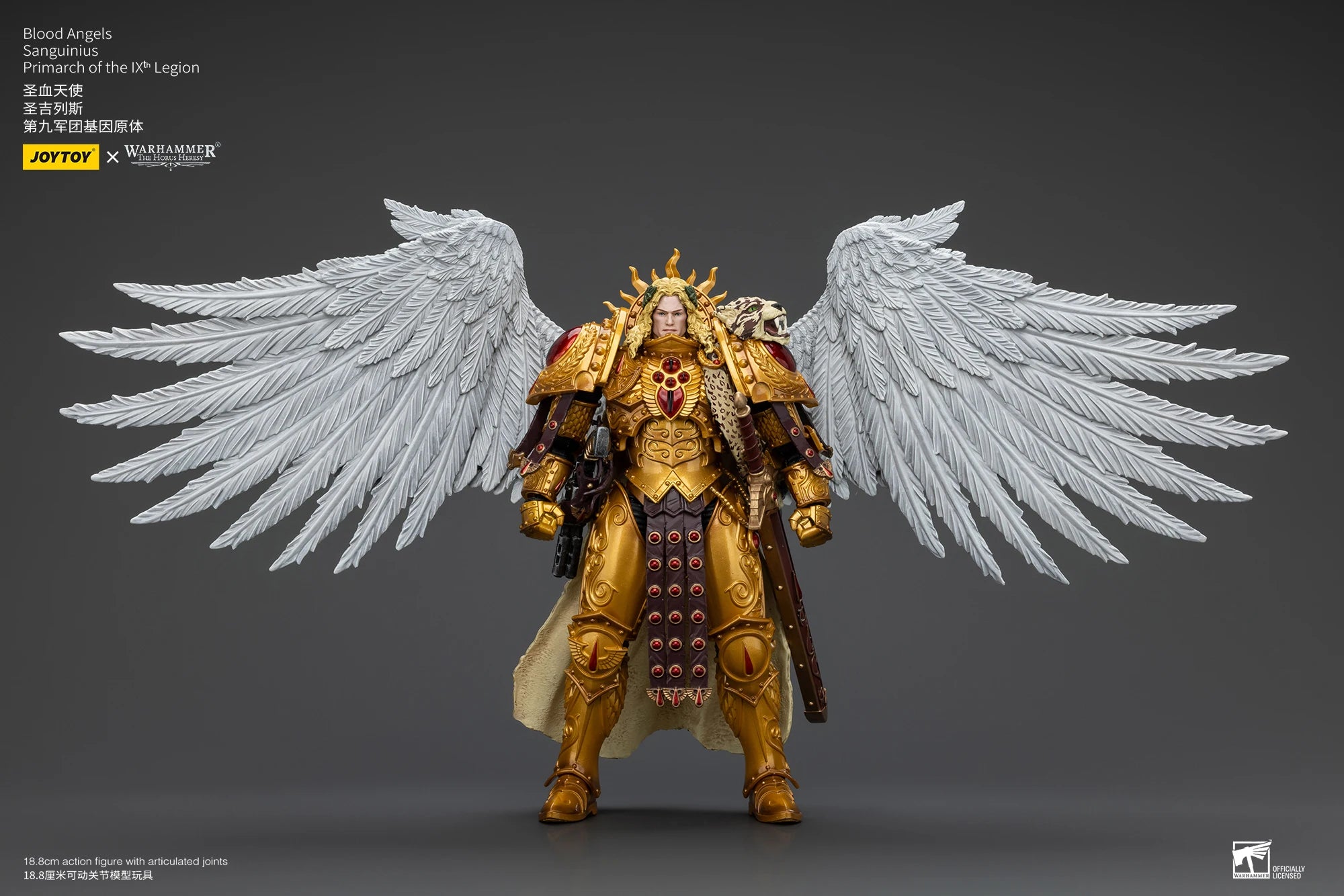 JOYTOY Warhammer 30K 1/18 Action Figures Blood Angels Sanguinius Primarch of the IXth Legion Model