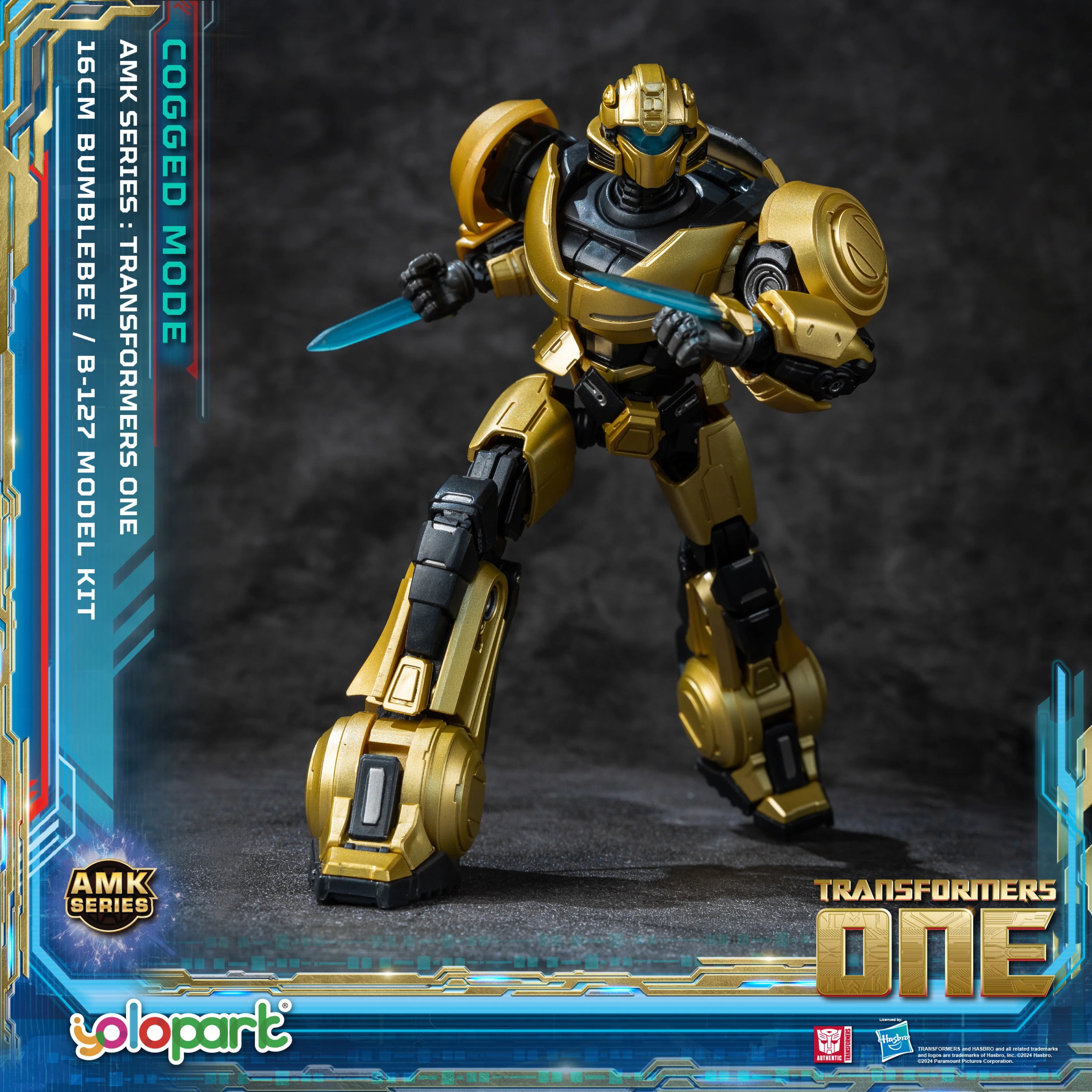 YOLOPARK Bumblebee Transformers Toy Cogged Mode,6.3 Inch Highly Articulated Transformers One Action Figures