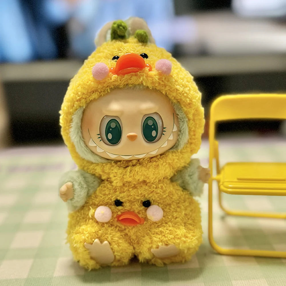 Labubu Plush Doll Clothes Kawaii Doll Clothes Doll Little Clothes Cartoon Cute Clothes Dolls Accessories Christmas Gift