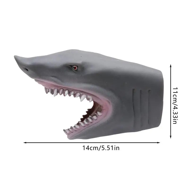 Dinosaur Hand Puppet Glove Soft Rubber Triceratops Shark Model Children Simulation Animal Animation Puppet Toy Boy Birthday Gift