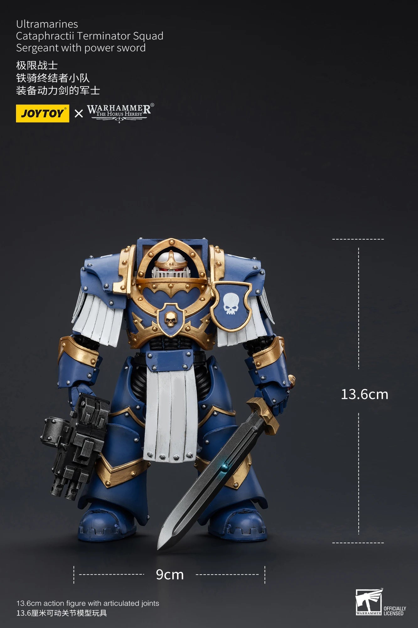 JOYTOY Warhammer 40K 1/18 Action Figure Ultramarines Cataphractii Terminator Squad Anime Figures Toys Model