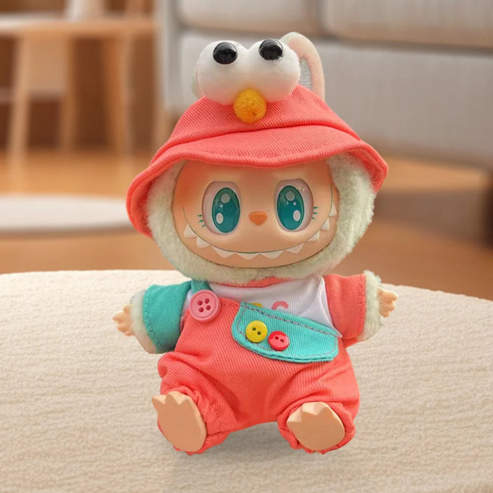 Labubu Plush Doll Clothes Kawaii Doll Clothes Doll Little Clothes Cartoon Cute Clothes Dolls Accessories Christmas Gift
