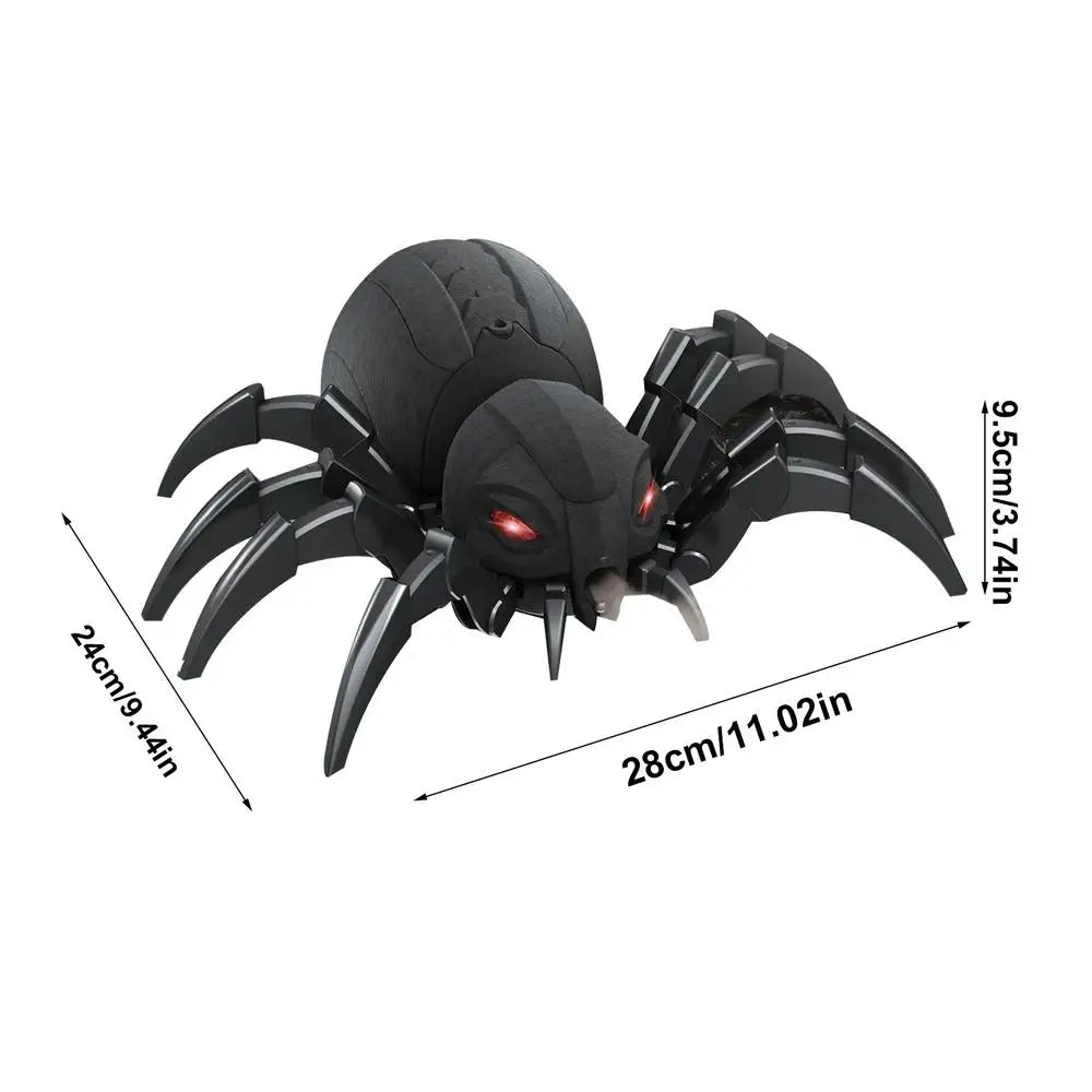 RC Crawling Animal With Realistic Full Function Radio Control Remote Control Spider Bee Toy With Cool Lights Kids Holiday Gift