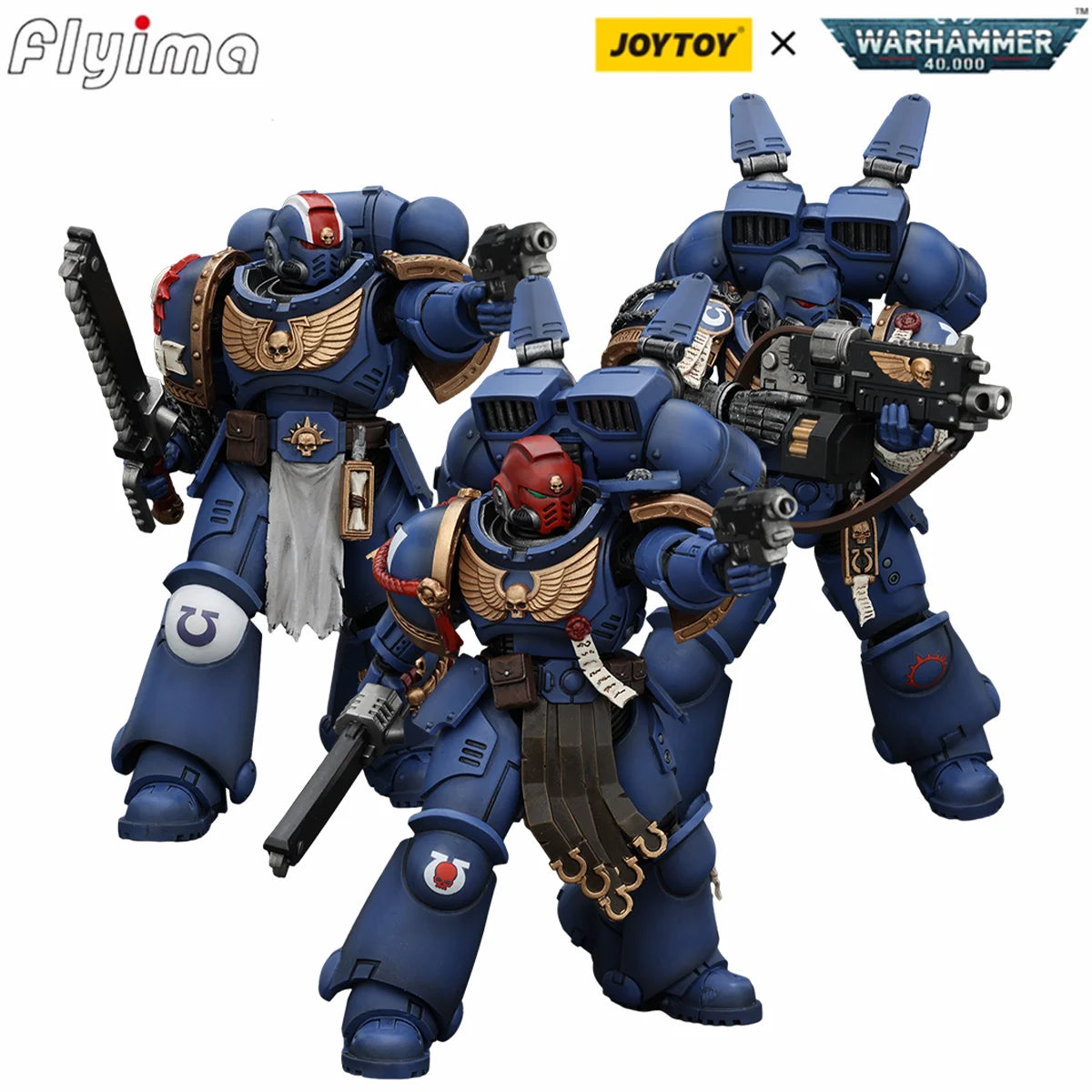JOYTOY Warhammer 40,000 1/18 Action Figures Ultramarines Lieutenant Titus&Sergeant Gadriel&Brother Chairon Model