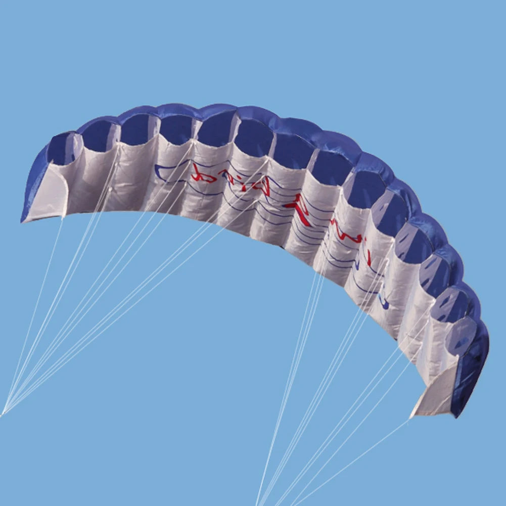 Outdoor Large Beach Kite with Control Bar Professional Kitesurf Toy Reusable Foil Sport Kite for Beach Sports Games