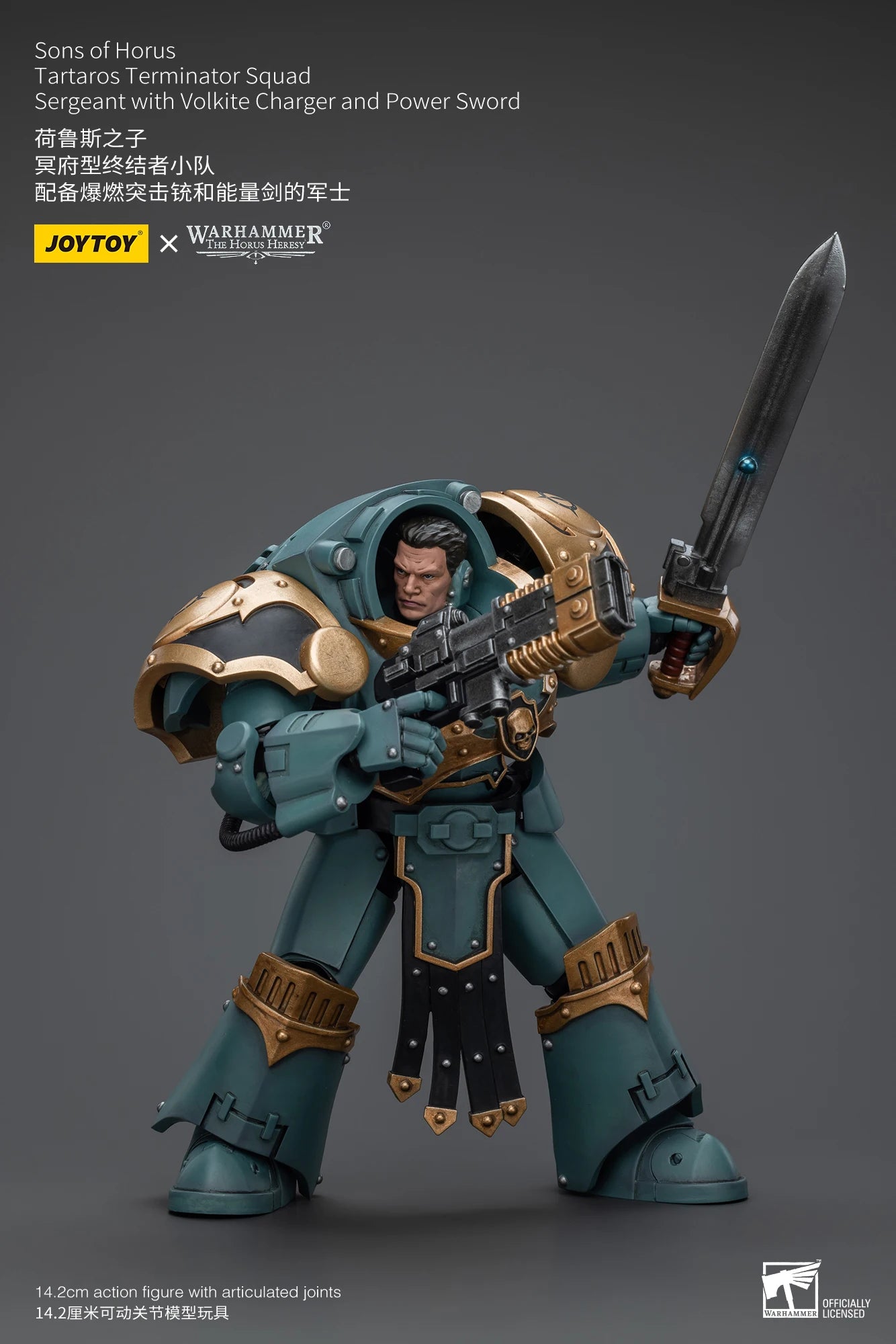 JOYTOY Warhammer 30K 1/18 Action Figures Sons Of Horus Tartaros Terminator Squad Collectibles Model