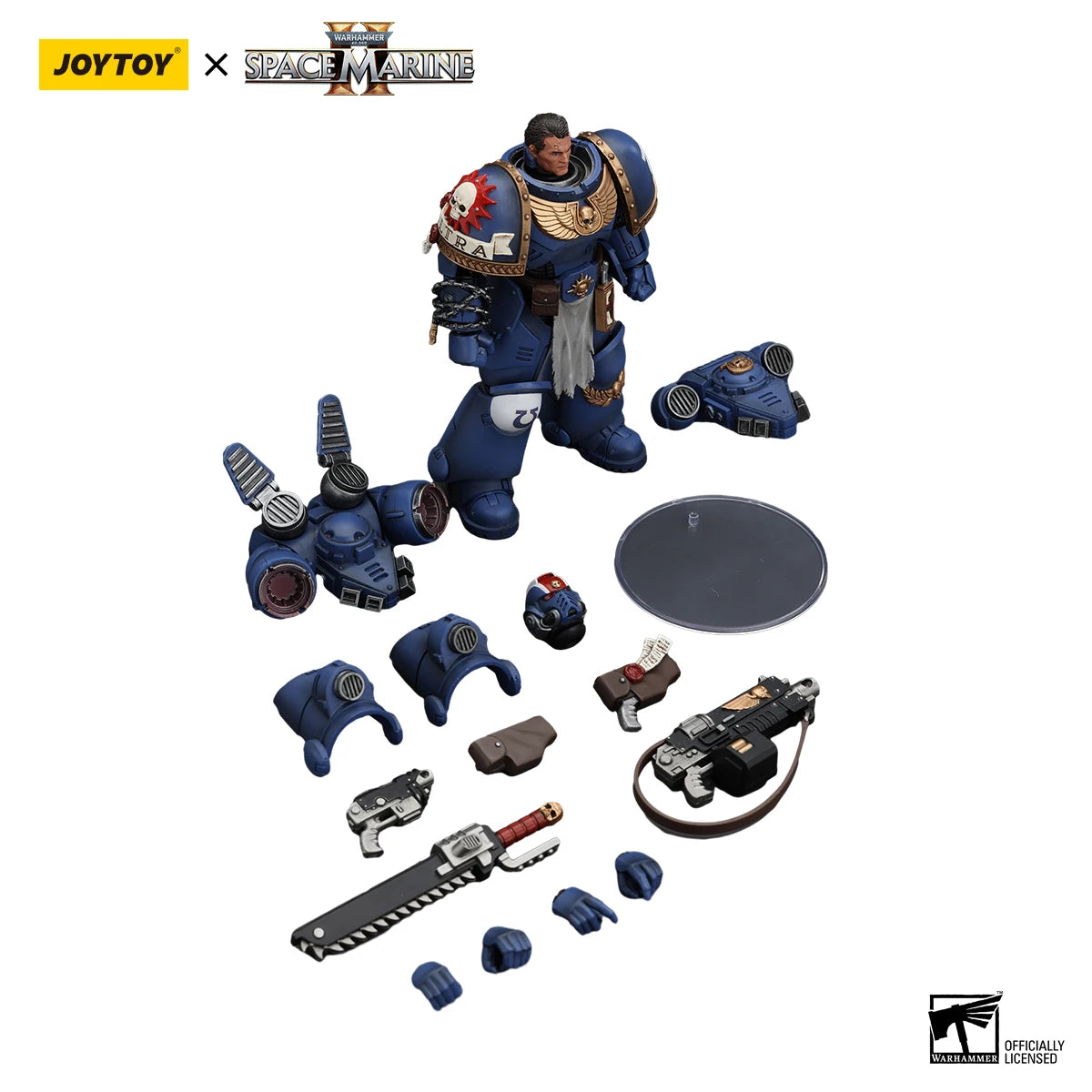 JOYTOY Warhammer 40,000 1/18 Action Figures Ultramarines Lieutenant Titus&Sergeant Gadriel&Brother Chairon Model
