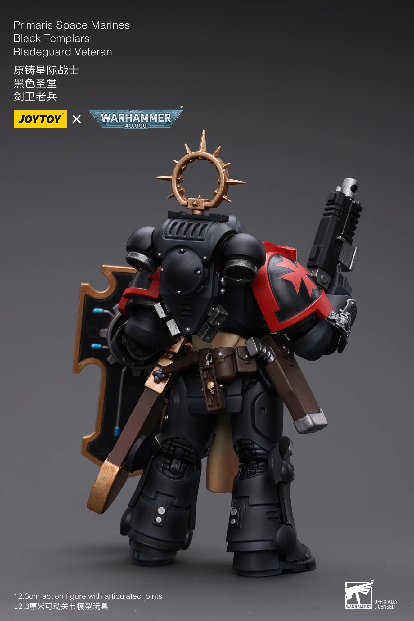 JOYTOY Warhammer 40K 1/18 Action Figure Primaris Space Marines Imperial Fists Bladeguard Veteran4PCS Anime Military Model