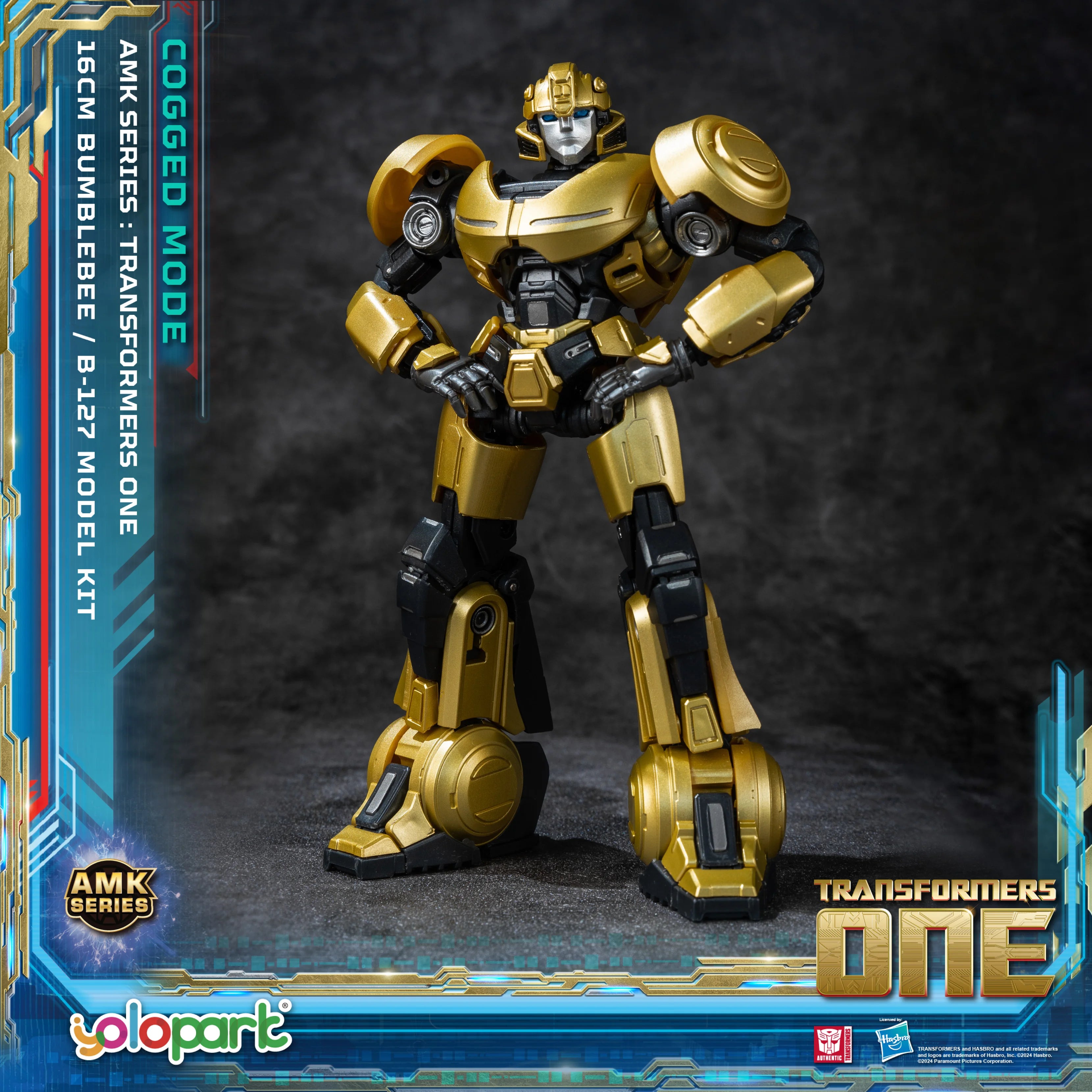 YOLOPARK Bumblebee Transformers Toy Cogged Mode,6.3 Inch Highly Articulated Transformers One Action Figures