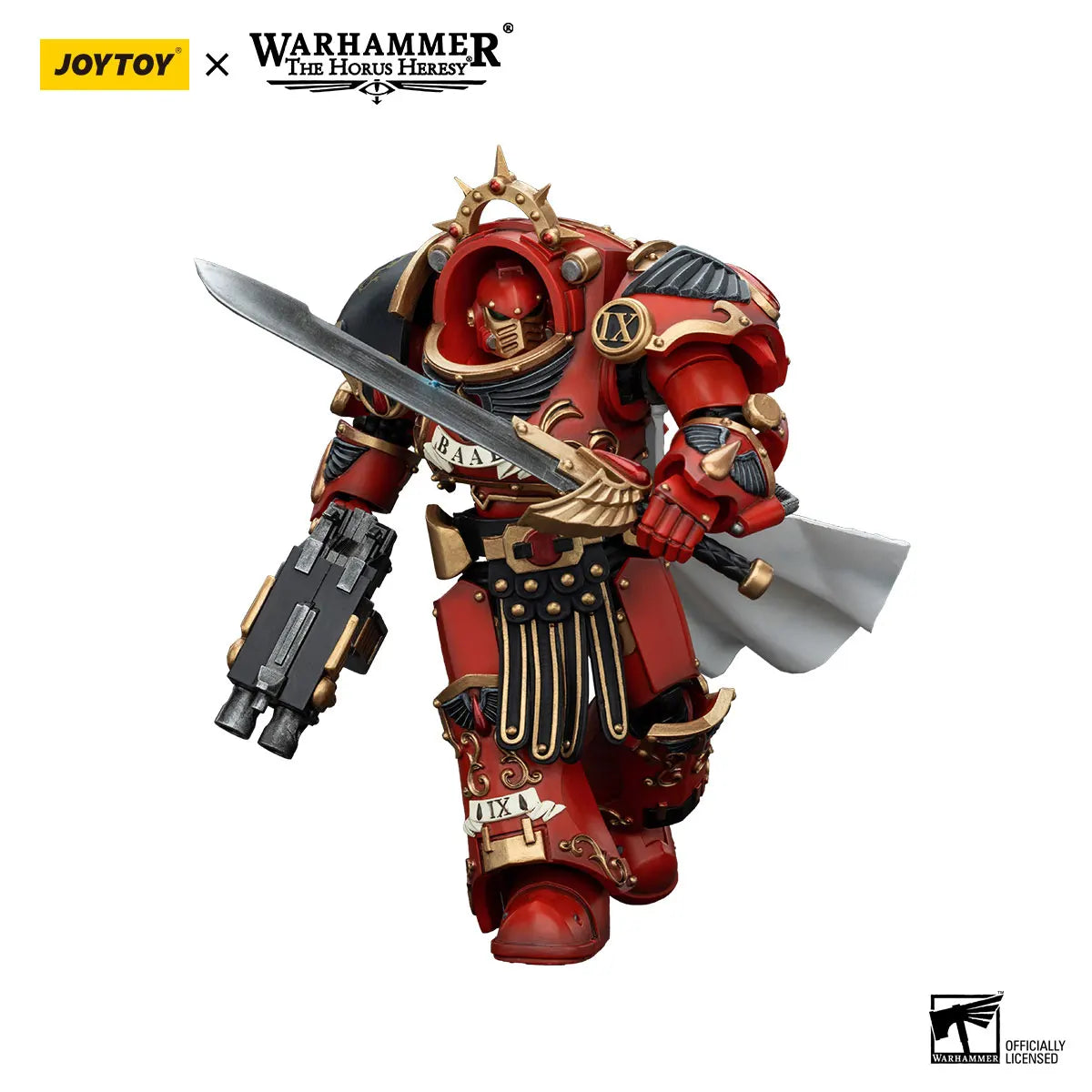 JOYTOY Warhammer 40k 1/18 Action Figures Anime 14.2cm Blood Angels Legion Praetor in Tartaros Terminator Armour