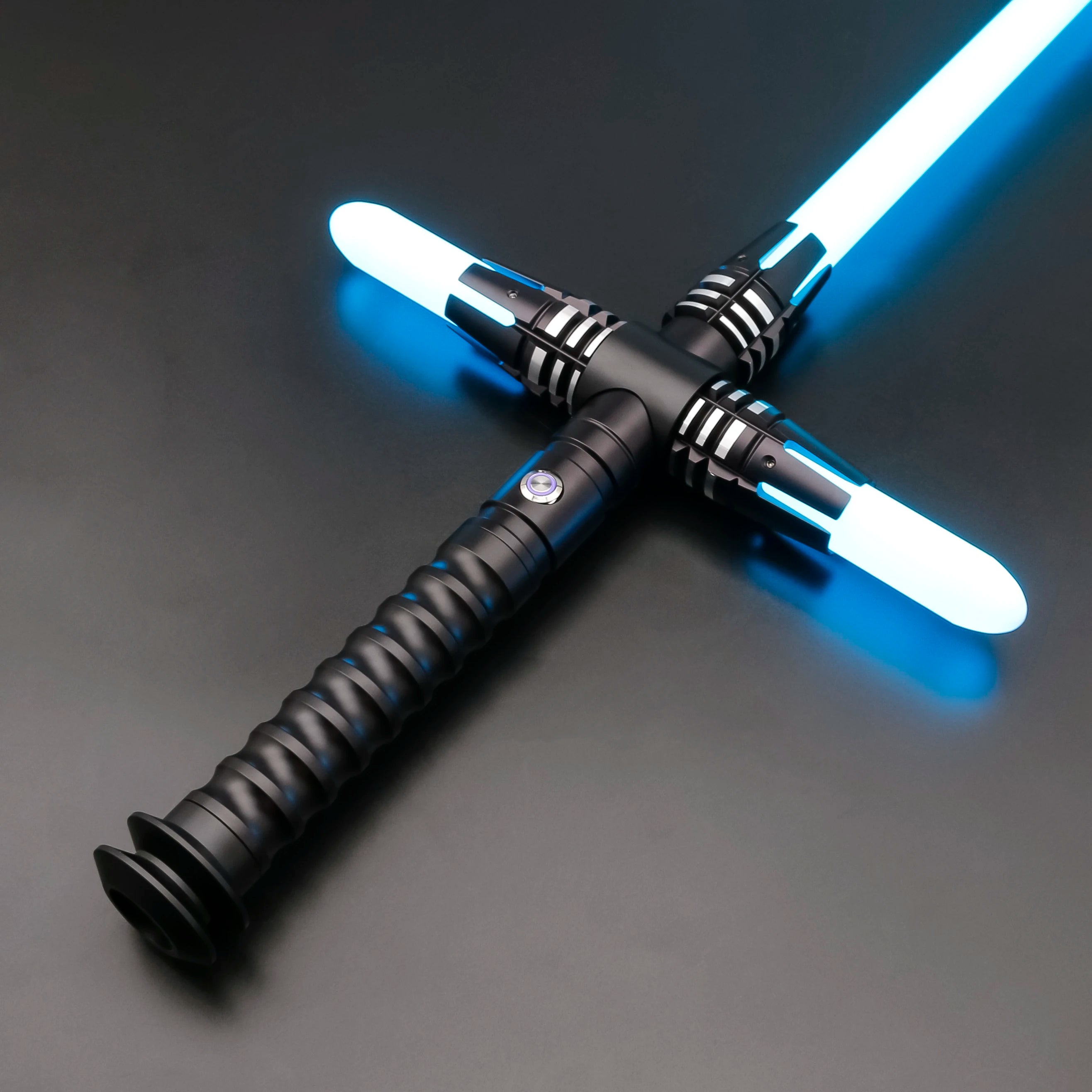 TXQSABER Lightsaber Crossguard Smooth Swing Force Dueling Blade With Metal Hilt Foc Blaster Pulse Dark Cosplay Laser Sword-C02
