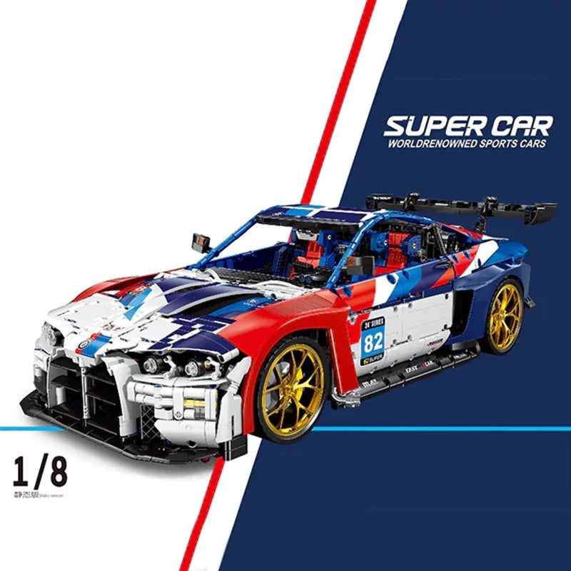 Technical MOC JD040 Sportscar Hypercar Super Sports Racing Car Model 4556PCS Building Blocks Brick Puzzle Toys for Kids Gift