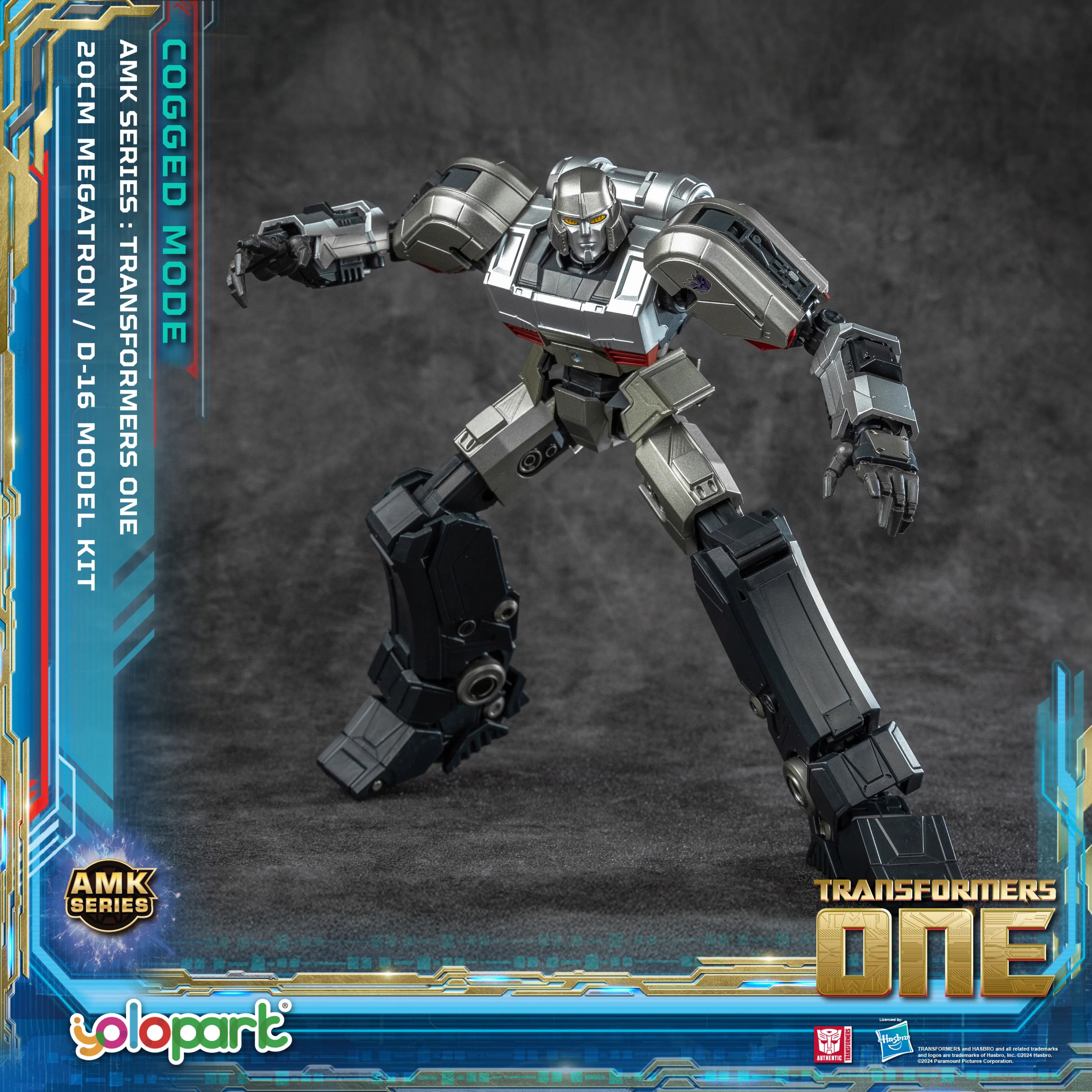 YOLOPARK Transformers One Toy Megatron Cogged Toy Mode,7.87 Inch Highly Articulated No Converting Model Kit