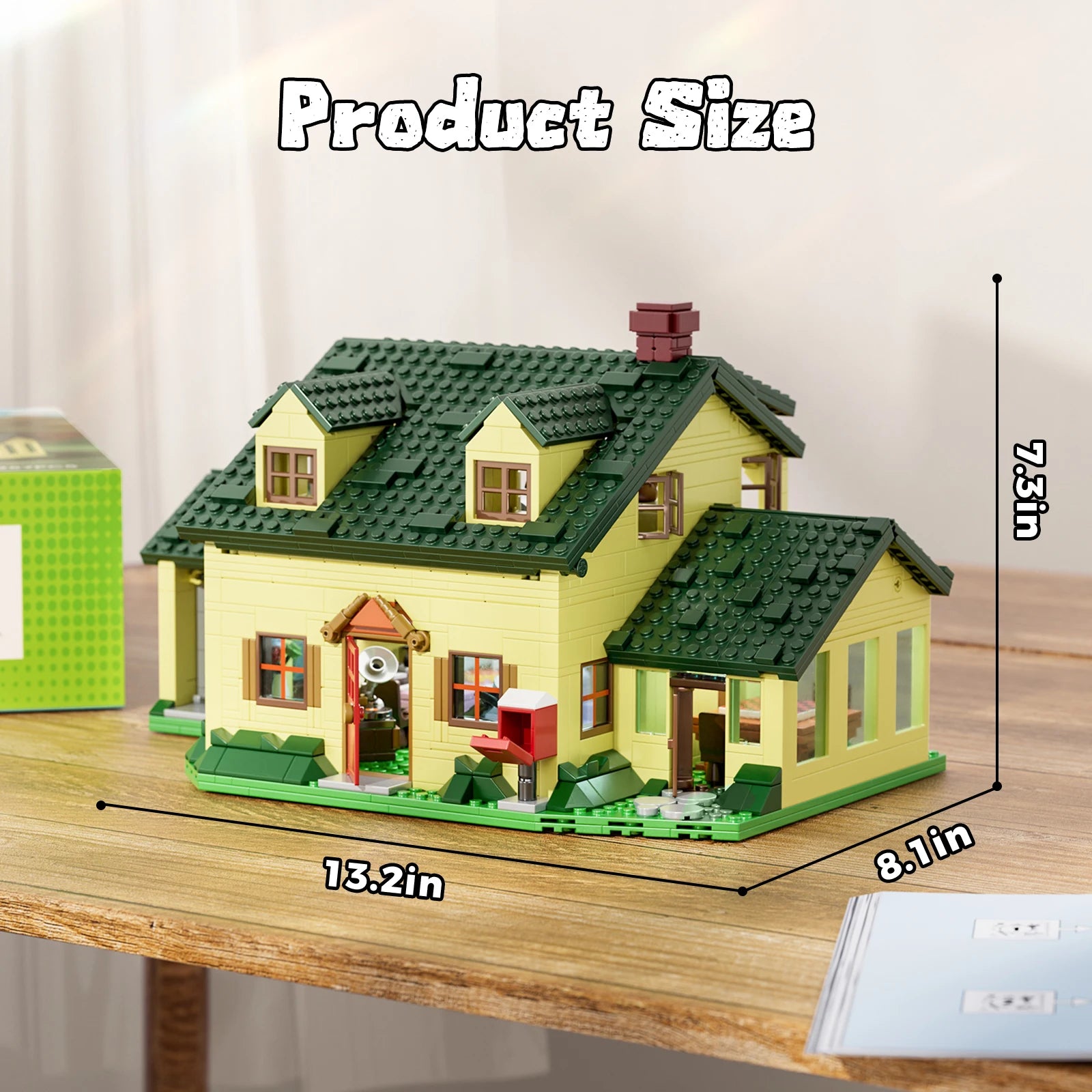 BuildMOC Familyed House Building Blocks Set Guy Movie Yellow Home Hut Model Bricks Toys Fans Children Gifts(1256 Pcs)